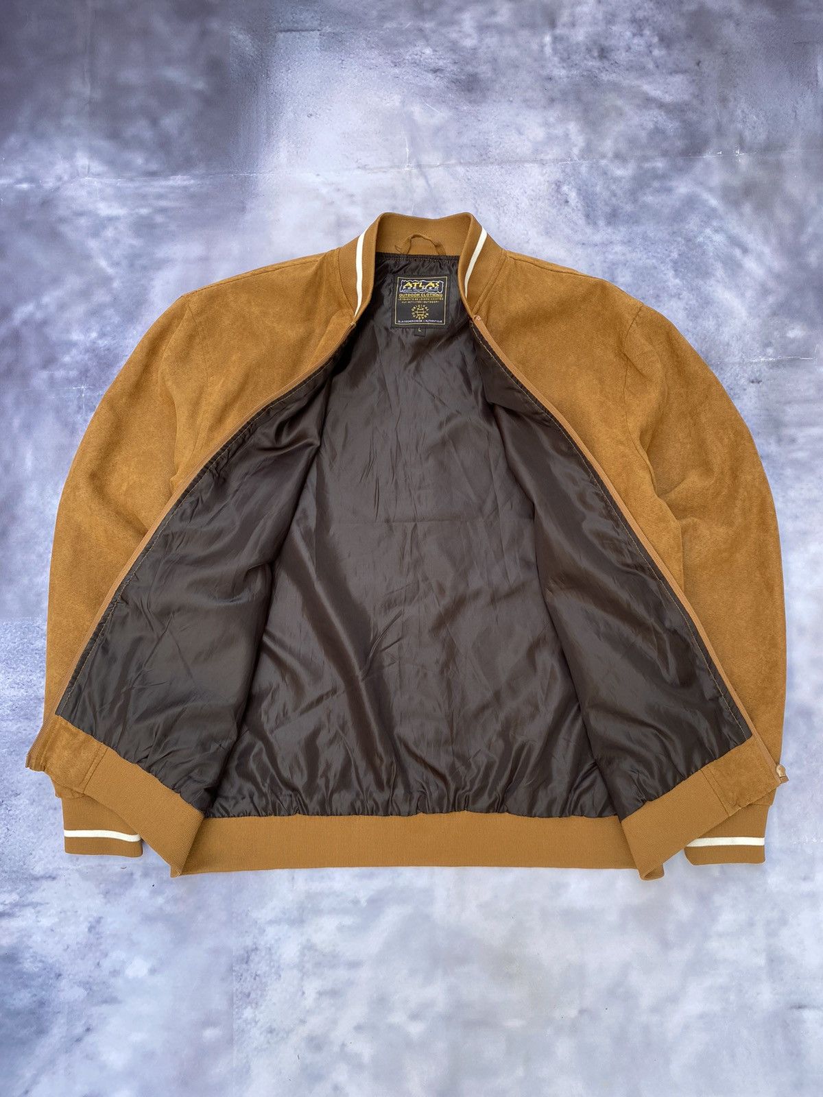 Japanese Brand × Vintage Atlas For Men Outdoor Brown Jacket Size US L / EU 52-54 / 3 - 4 Thumbnail