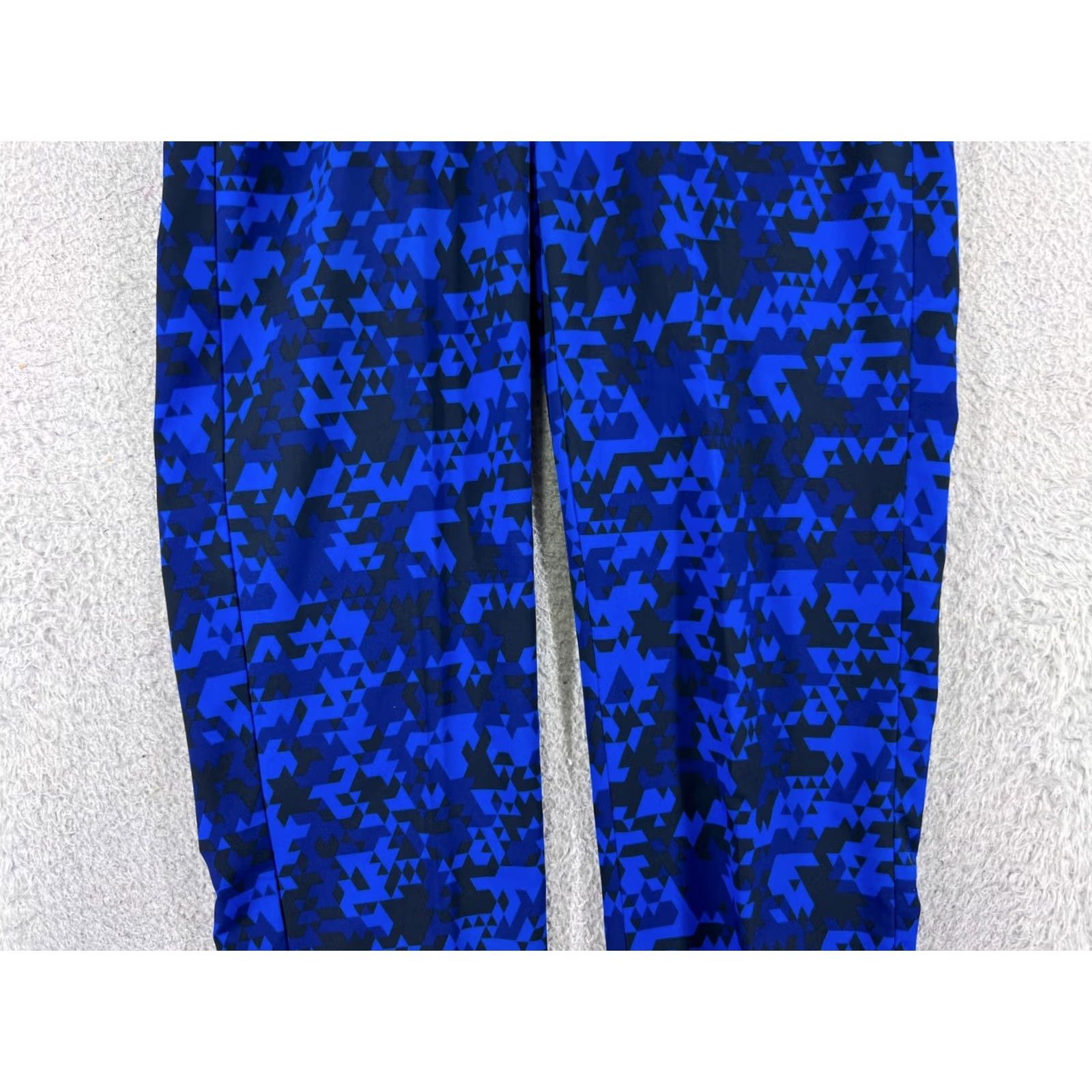 Under Armour Ralph Lauren RLX Pants Mens 32 Blue Crazy Triangle Pattern Golf Golfer Daly Poly Size US 32 / EU 48 - 6 Thumbnail