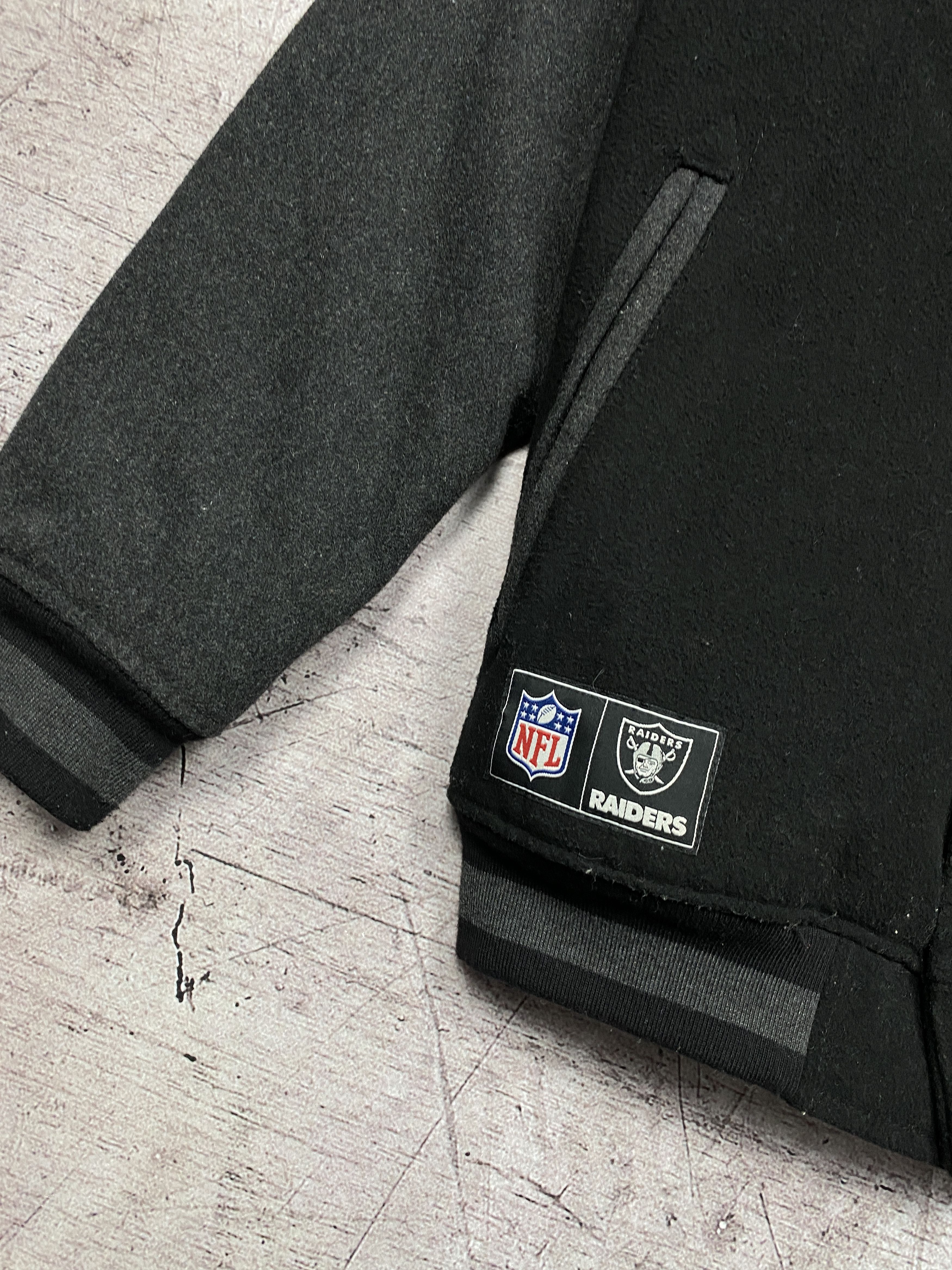 NFL NFL Oakland Raiders Mens Wool Bomber Varsity Jacket Size US XL / EU 56 / 4 - 6 Thumbnail