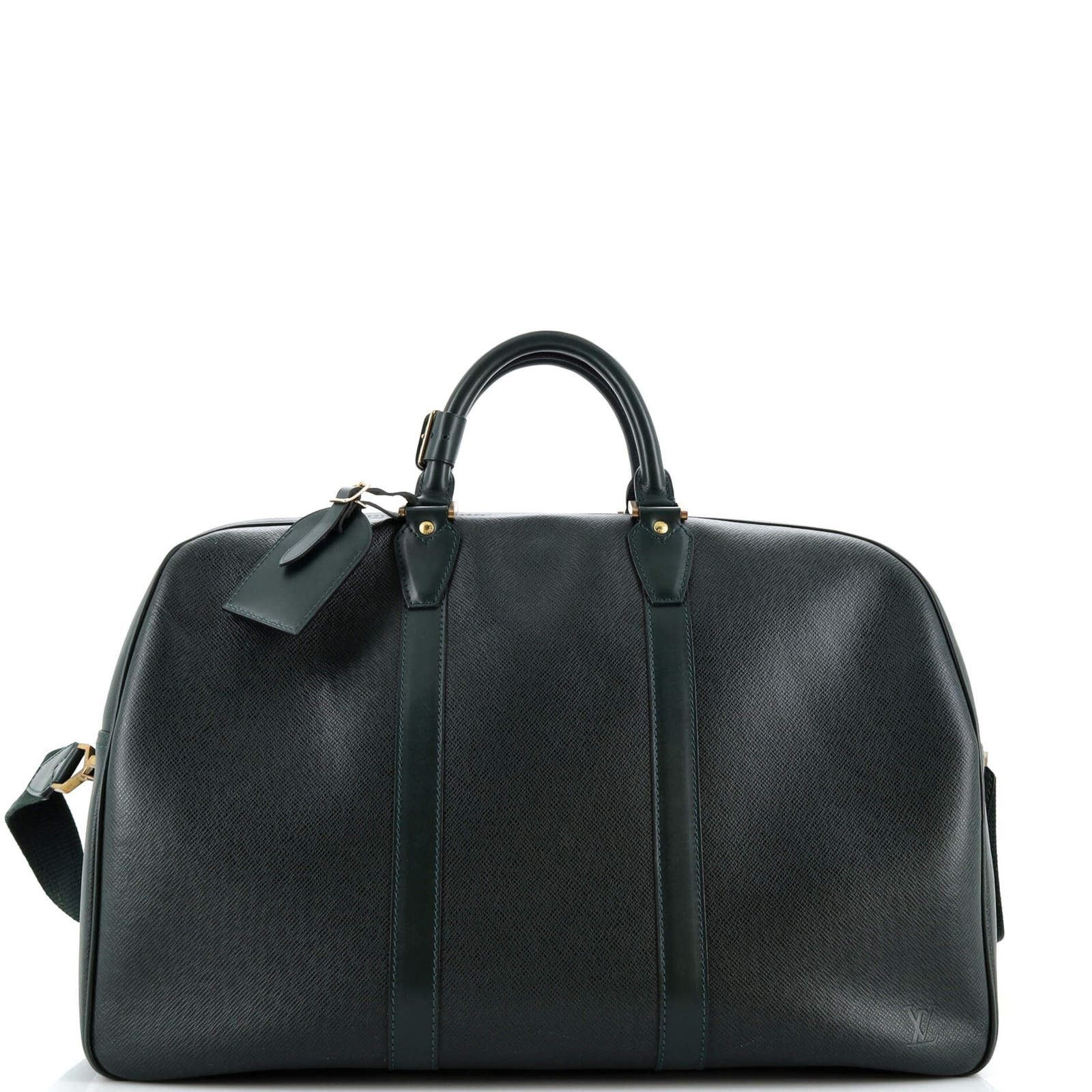 image of Louis Vuitton Kendall Handbag Taiga Leather Pm in Green, Women's