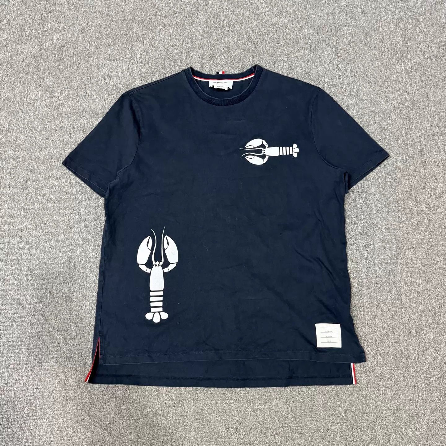 Thom Browne Thom Browne Navy Blue Lobster Print T-Shirt 4 99 New Size US XL / EU 56 / 4 - 1 Thumbnail