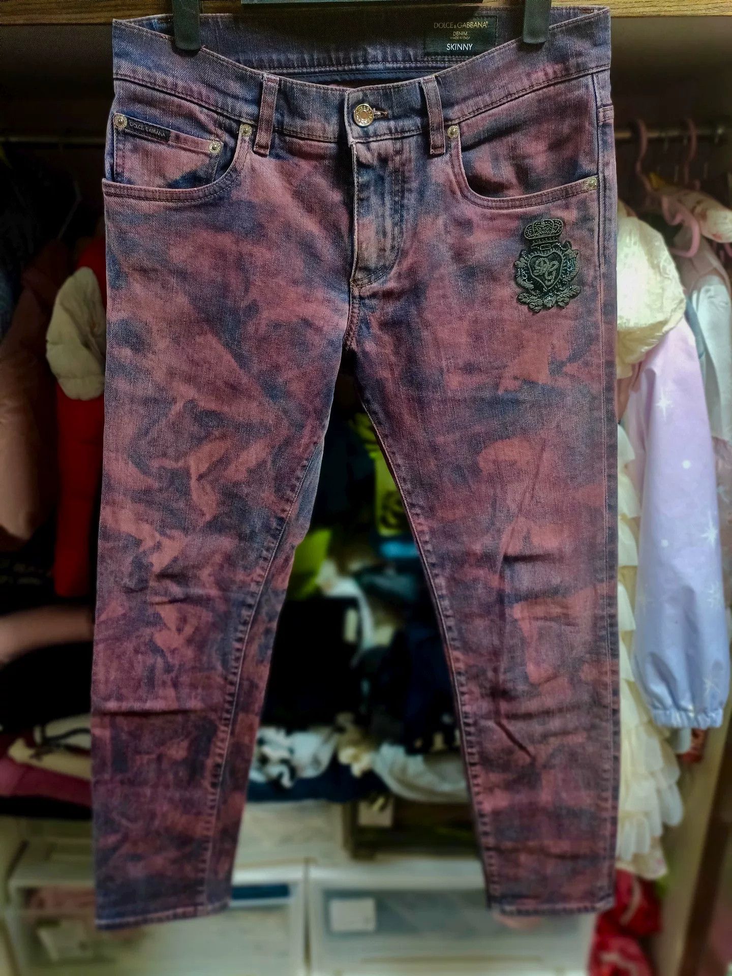 Dolce & Gabbana Dolce&Gabbana Sacred Heart Crown Jeans Size US 30 / EU 46 - 1 Thumbnail
