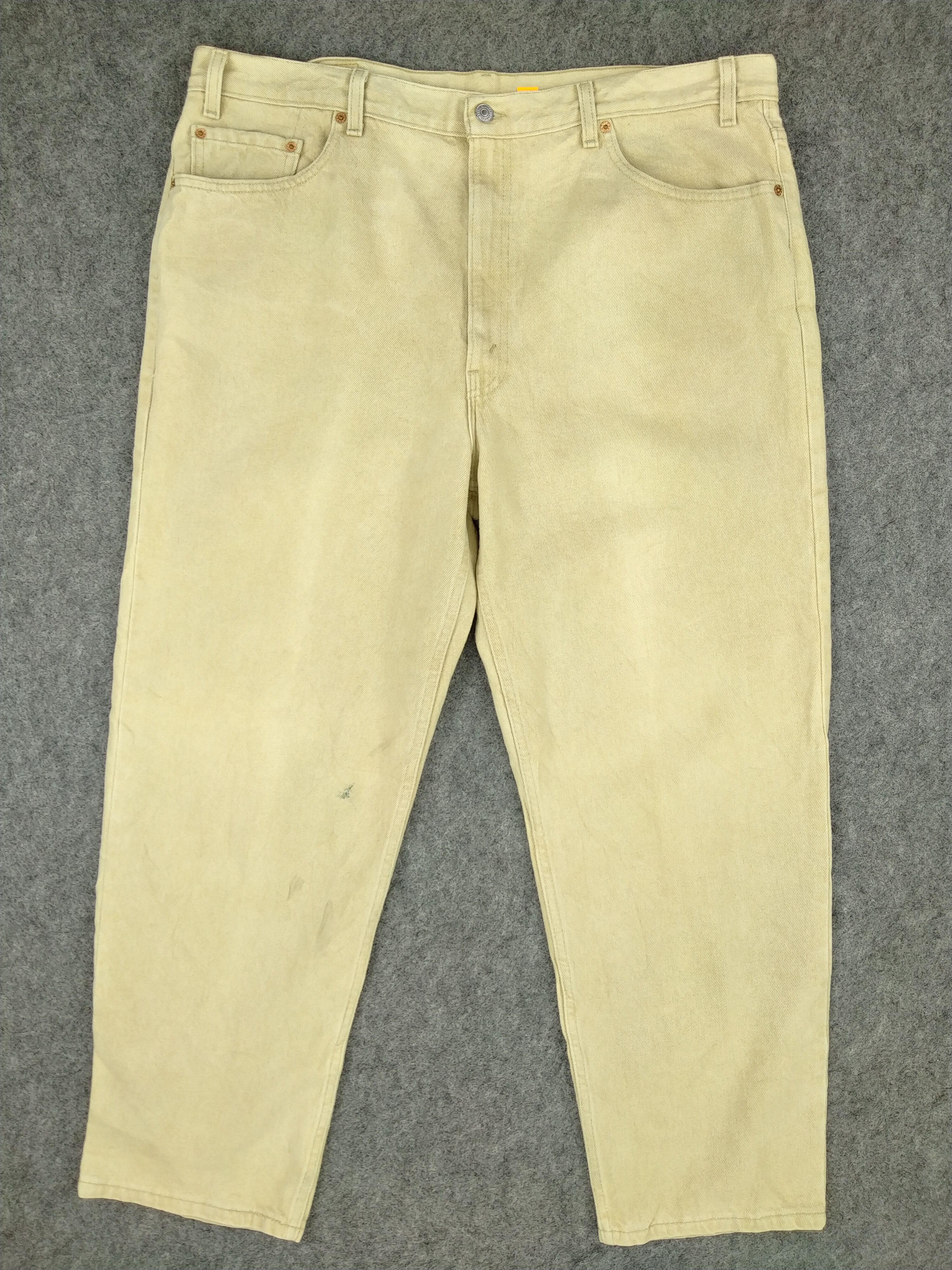Levi's Cream/Khaki Vintage Levi's 550 Denim 42x30 -JN484 Size US 42 / EU 58 - 1 Thumbnail