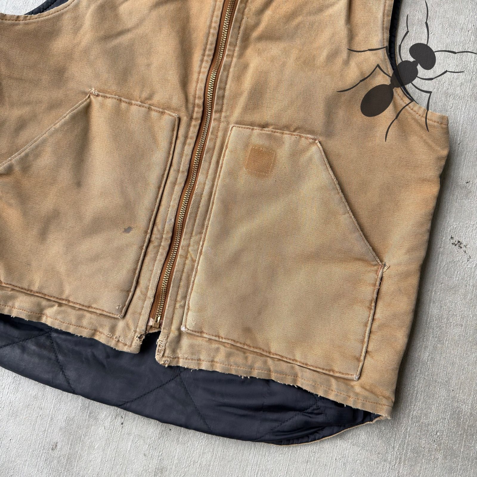 Carhartt × Vintage Carhartt V02 brown work wear vest Size US M / EU 48-50 / 2 - 2 Thumbnail