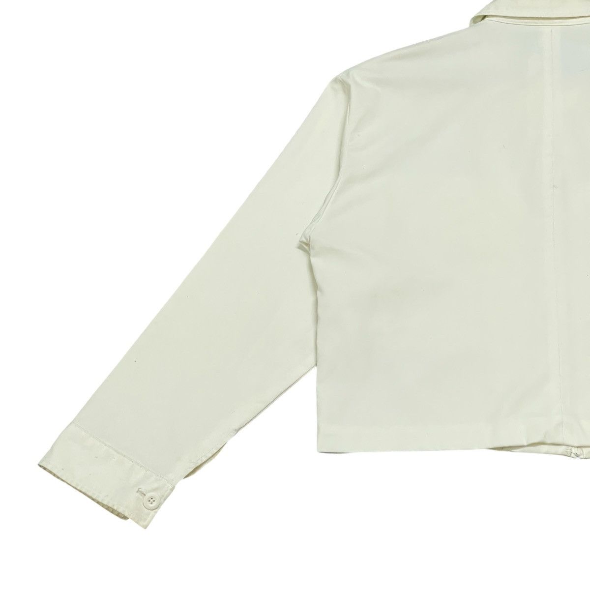 Opening Ceremony Opening Ceremony Off White Minimalist Cropped Zip-Up Jacket Size US M / EU 48-50 / 2 - 14 Thumbnail