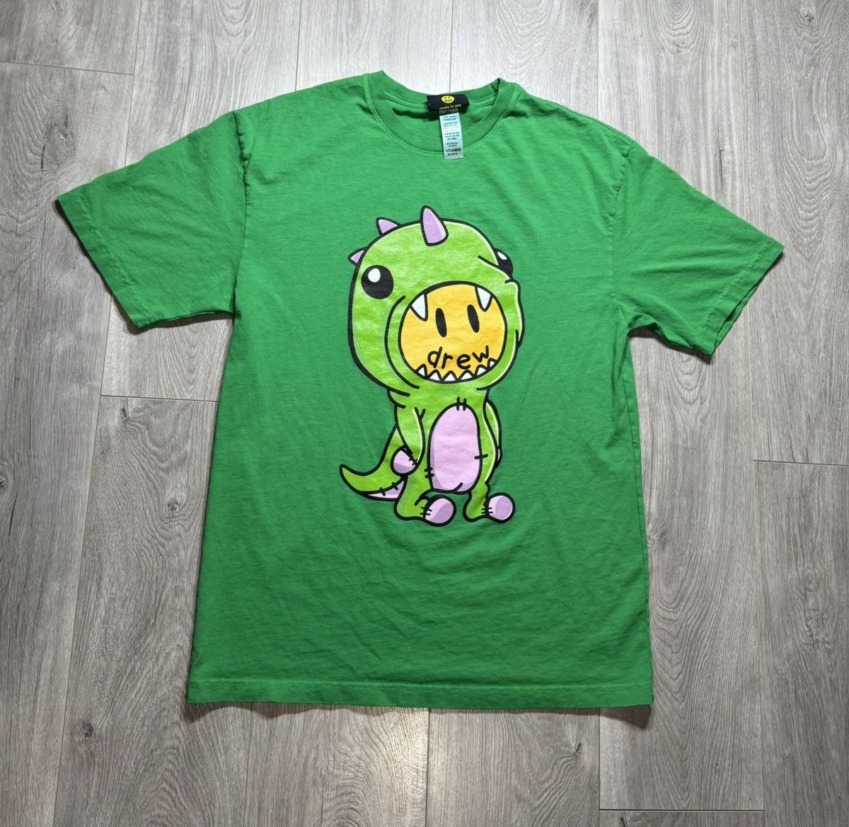 Drew House Drew House Dino T Shirt Men’s Size Small Green Size US S / EU 44-46 / 1 - 1 Thumbnail