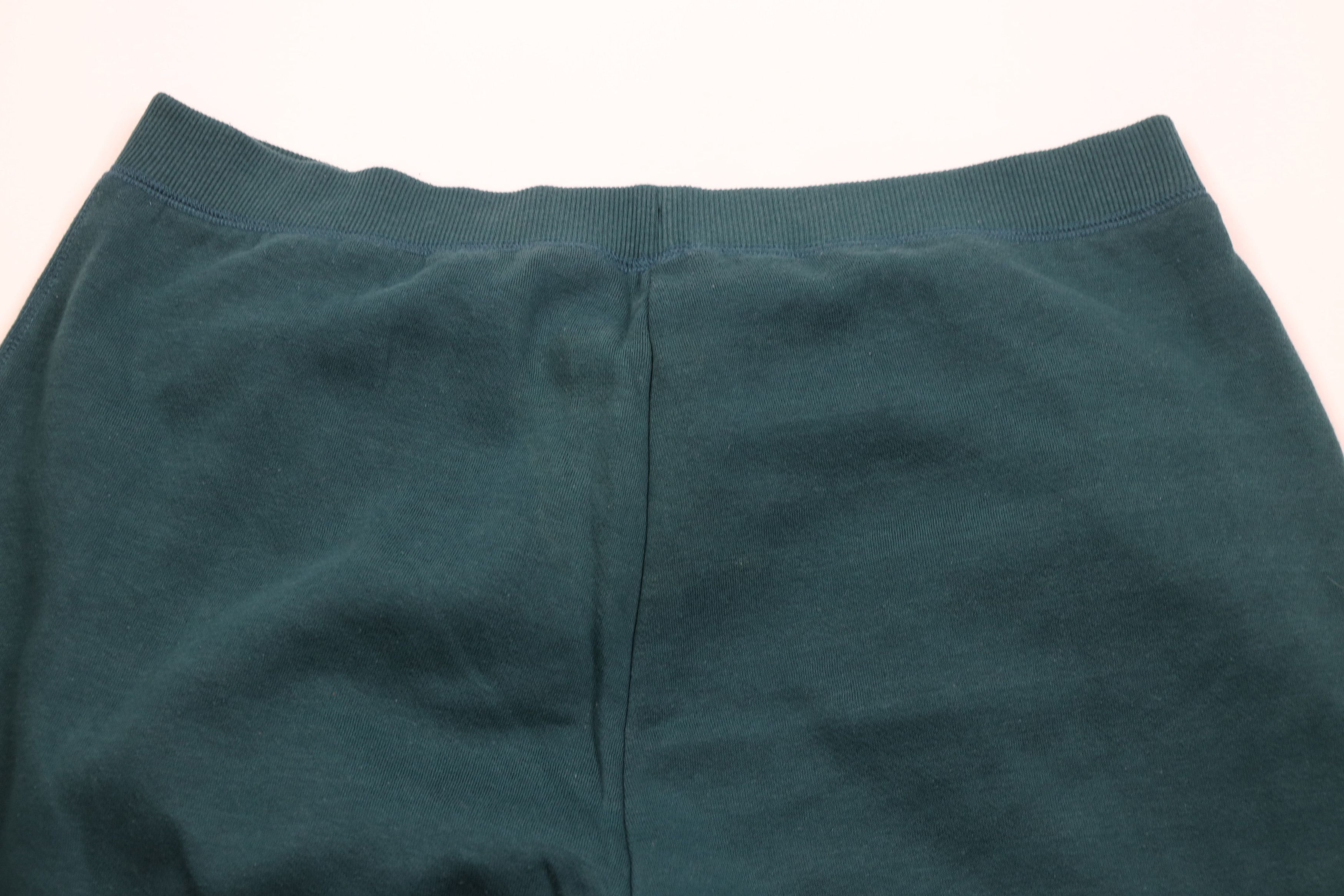 Vintage Vintage 90s Streetwear Blank Cuffed Sweatpants Joggers Green Size 36" / US 14 / IT 50 - 11 Thumbnail