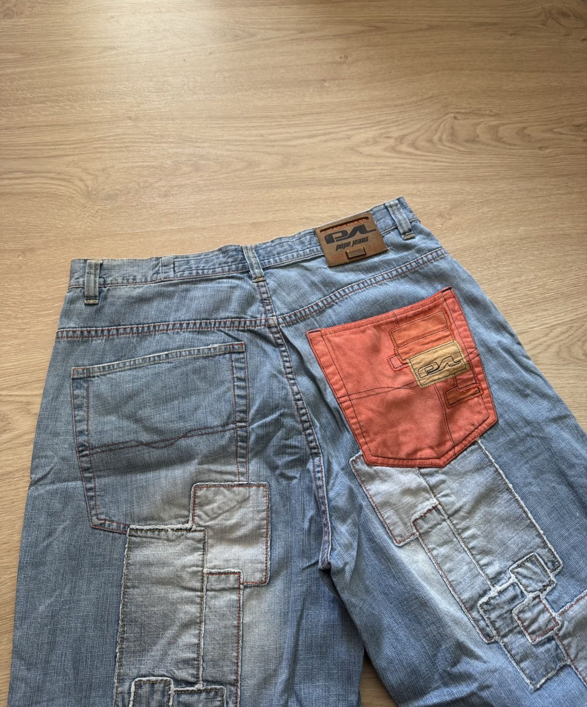Pepe Jeans Vintage 00’s Pepe Jeans Baggy y2k Baggy denim Hip-Hop Shorts Size US 36 / EU 52 - 9 Thumbnail