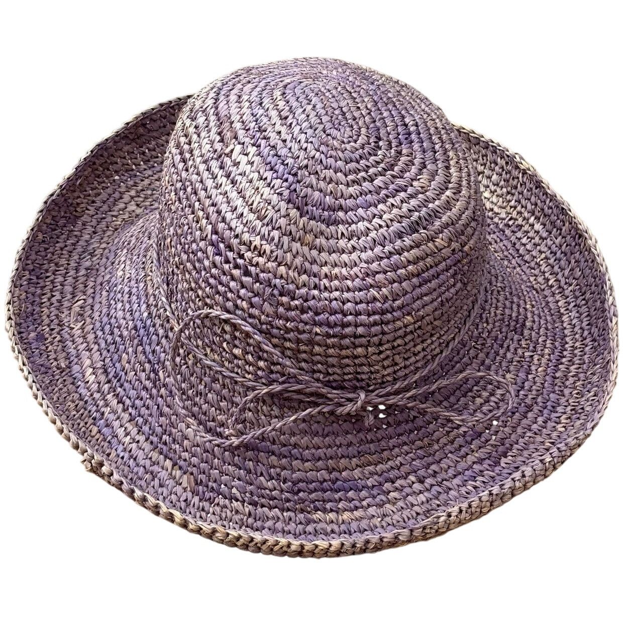 Other Purple Raffia Hat Size ONE SIZE - 7 Thumbnail