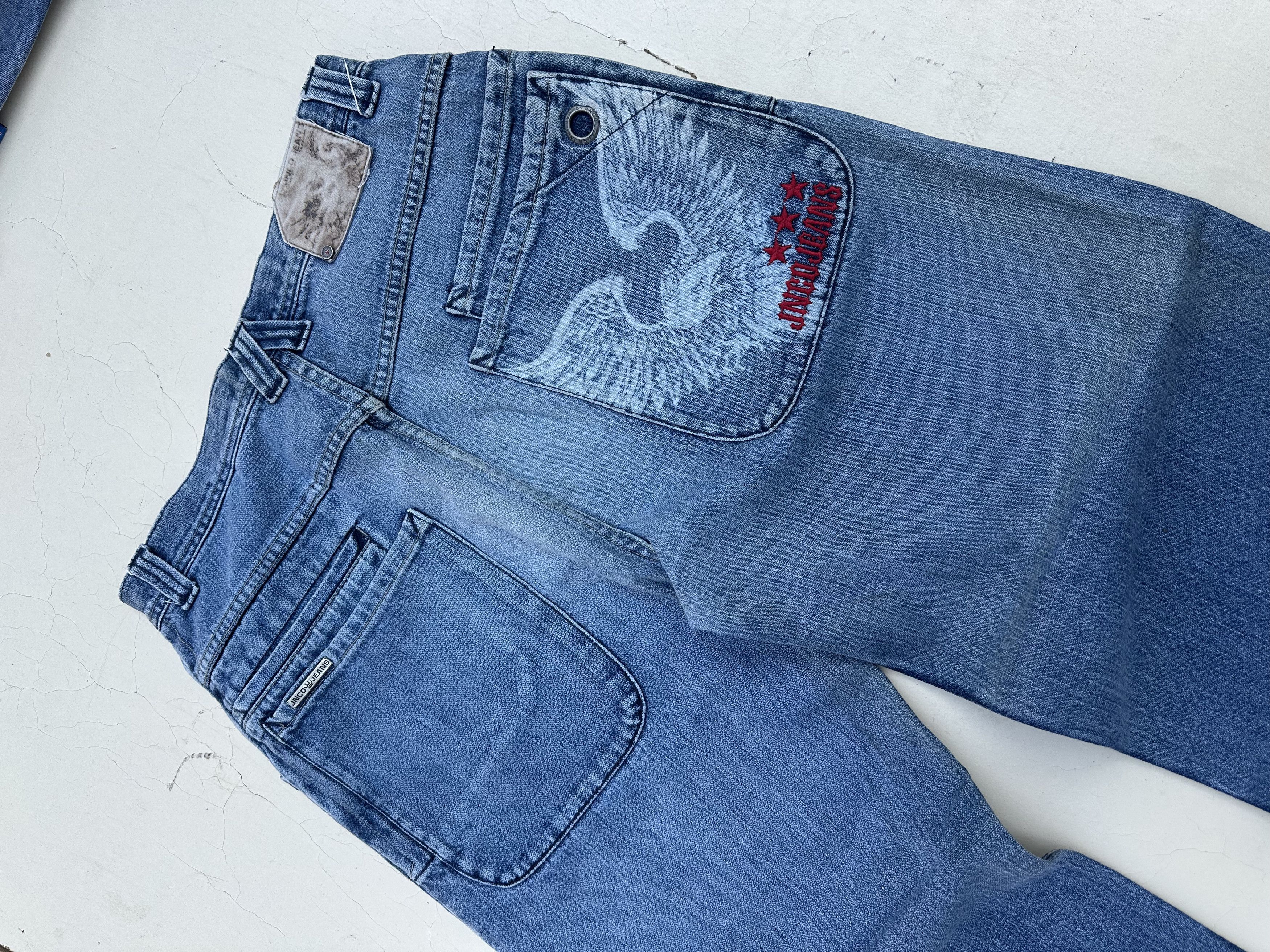JNCO Rare Vintage Jnco Eagle wings baggy Jean's. Size US 32 / EU 48 - 2 Thumbnail