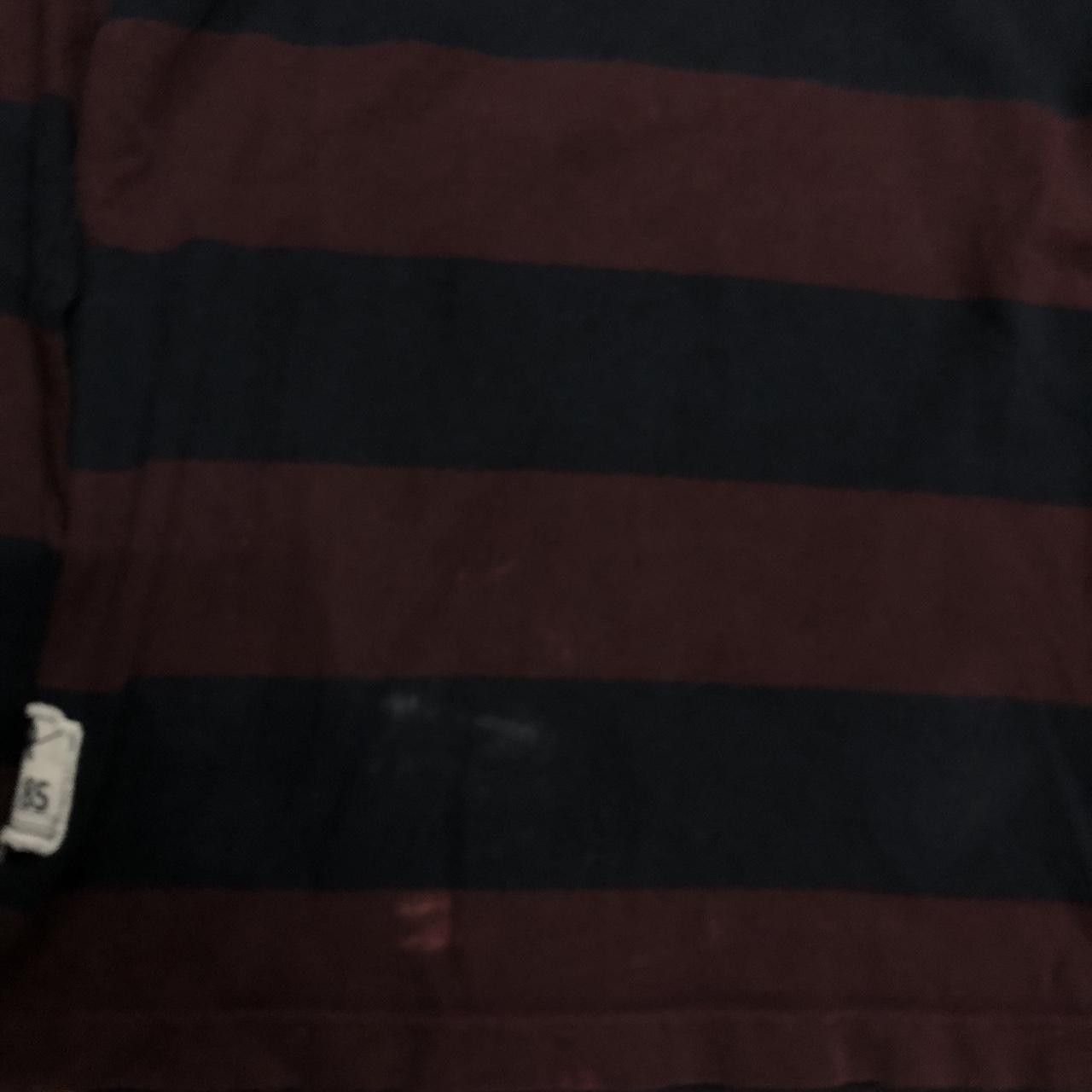 Tommy Hilfiger Tommy Hilfiger striped rugby shirt in black and burgundy Size US M / EU 48-50 / 2 - 3 Thumbnail