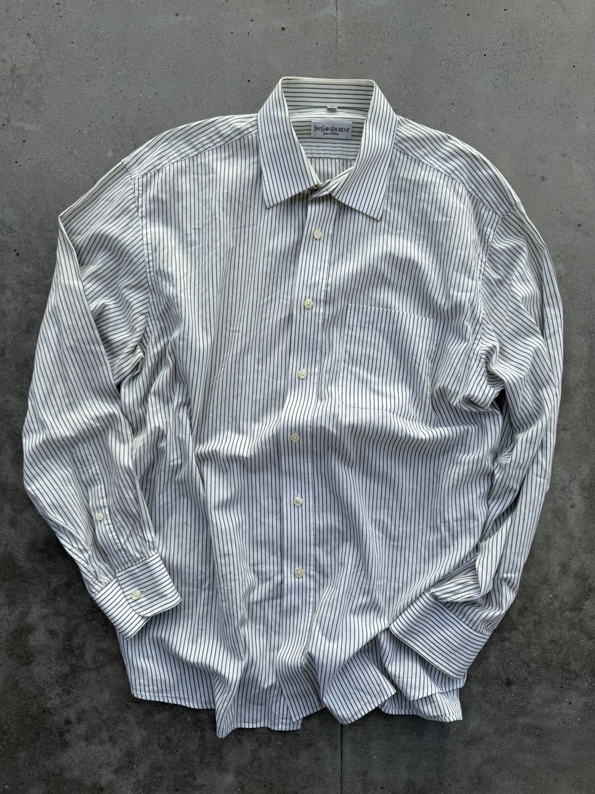 Saint Laurent Paris × Vintage × Yves Saint Laurent Yves Saint Laurent SLP Vintage Shirt Size US L / EU 52-54 / 3 - 2 Thumbnail