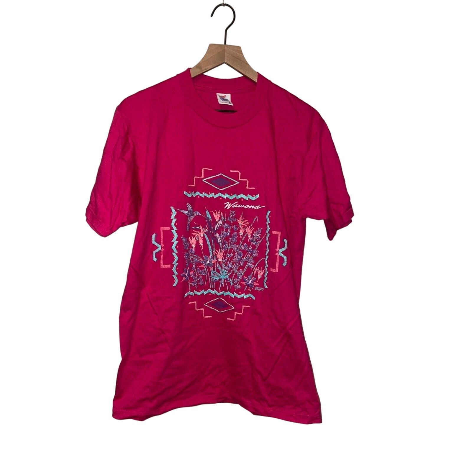 Jerzees Vintage Wawona California Shirt Pink Wild Tee 90s VTG Large Size US L / EU 52-54 / 3 - 1 Thumbnail