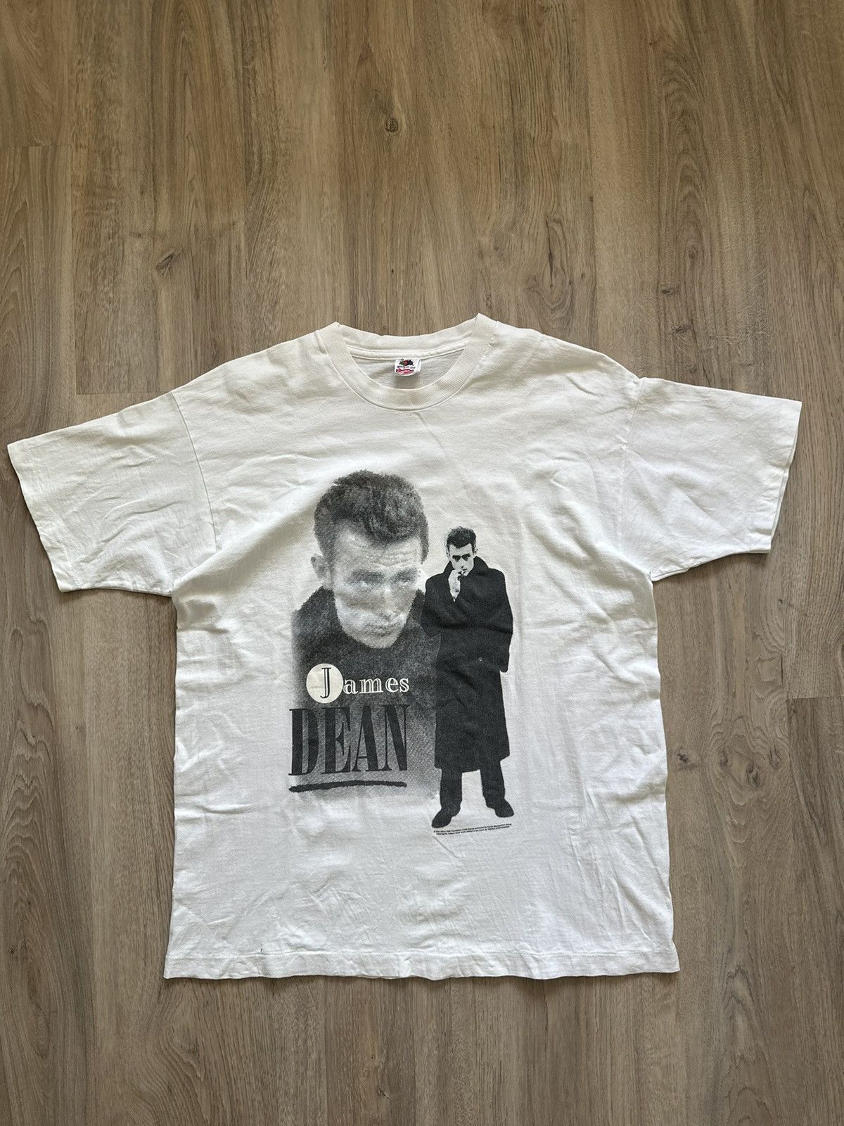 Fruit Of The Loom × Vintage Vintage James Dean 1995 90s tshirt Single Stitch Made in USA Size US XL / EU 56 / 4 - 2 Thumbnail