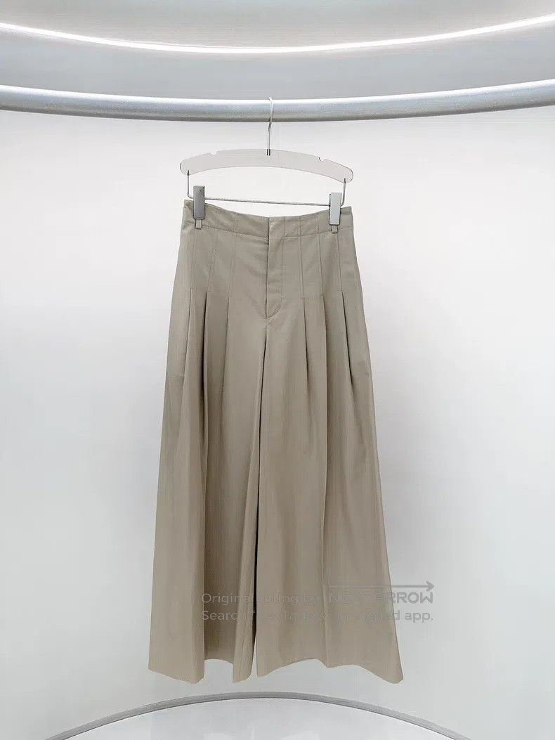 Dior Dior Khaki wide-leg trousers Size 42" / US 20 - 1 Thumbnail