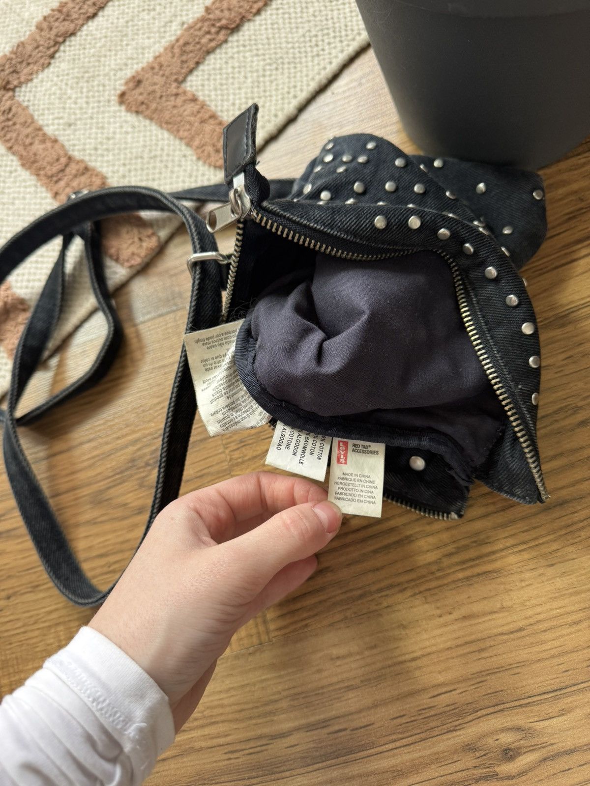 Levi's VINTAGE LEVI’S WASHED GREY DENIM BAG Size ONE SIZE - 6 Thumbnail