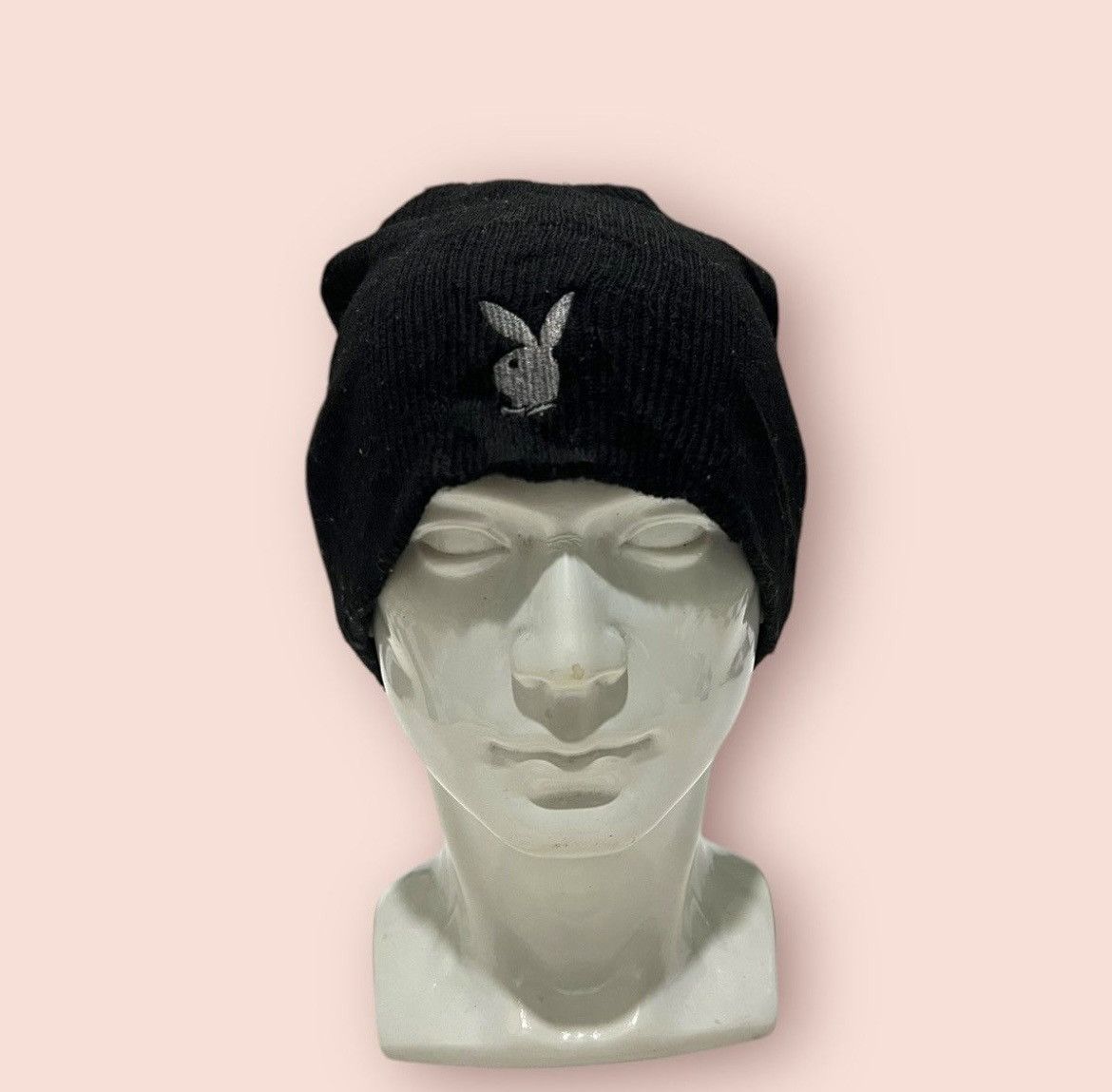 Playboy VINTAGE EMBROIDERED SMALL BUNNY LOGO PLAYBOY BEANIE Size ONE SIZE - 2 Thumbnail