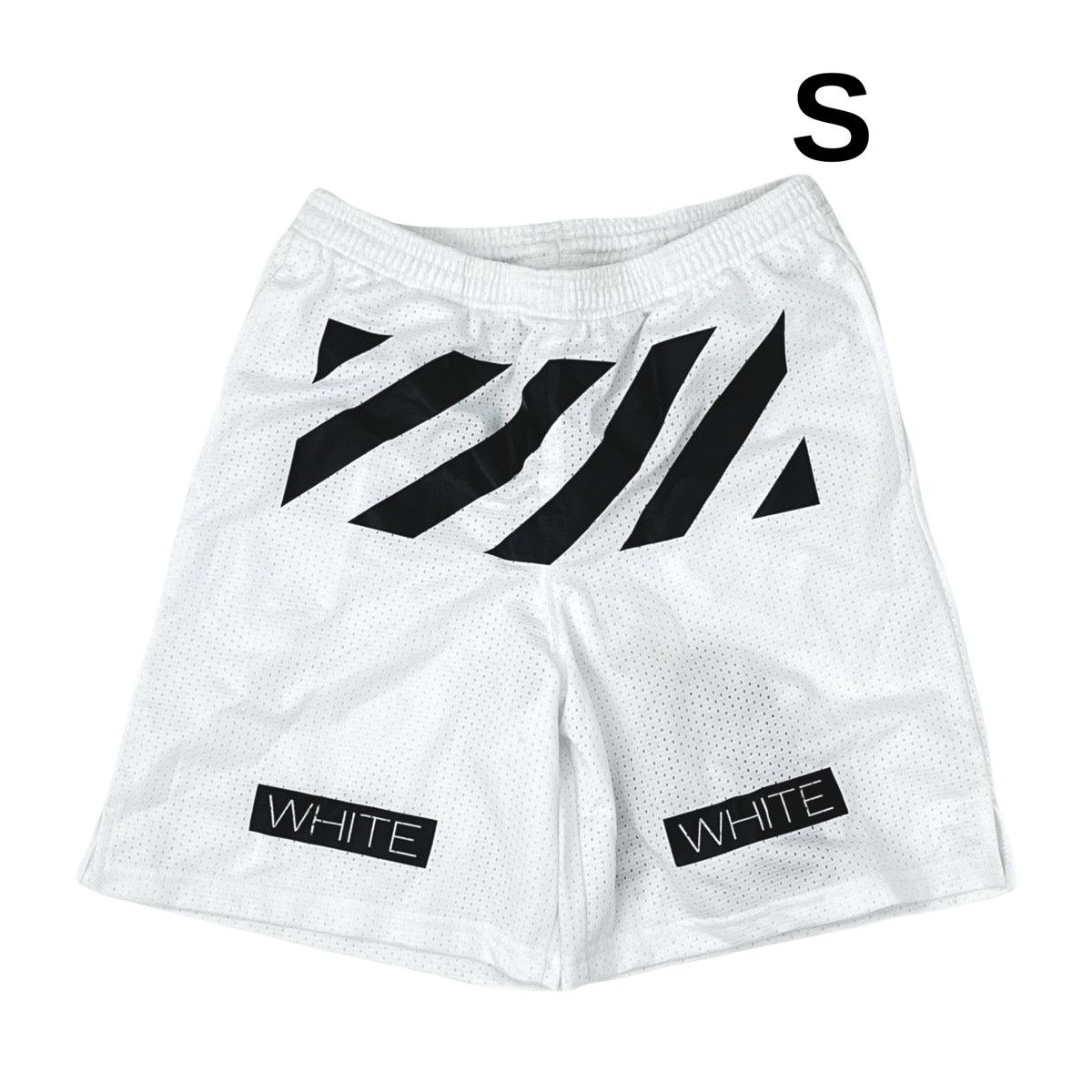 Off-White Off-White STRIPED WALSHORT WHITE Size US 28 / EU 44 - 1 Thumbnail
