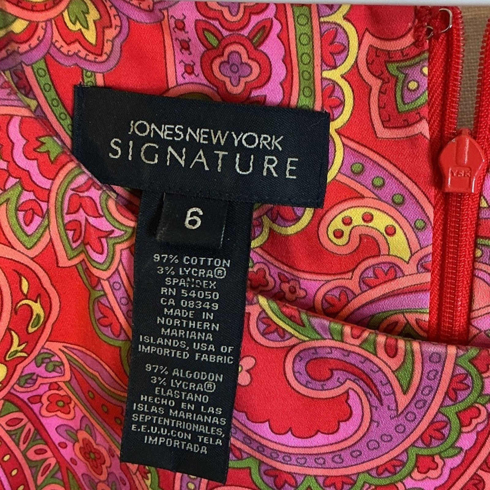Jones New York Jones New York Signature Paisley Shift Dress Womens Size 6 Size M / US 6-8 / IT 42-44 - 2 Thumbnail
