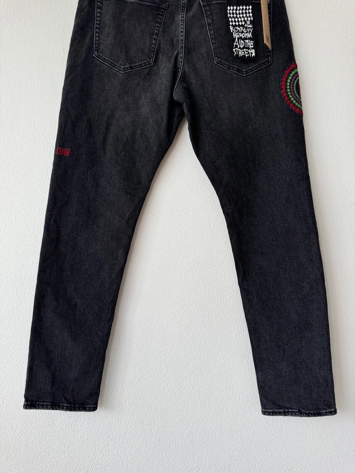 Ksubi new Ksubi mens denim jean wolfgang 32 static black grey slim Size US 32 / EU 48 - 7 Thumbnail