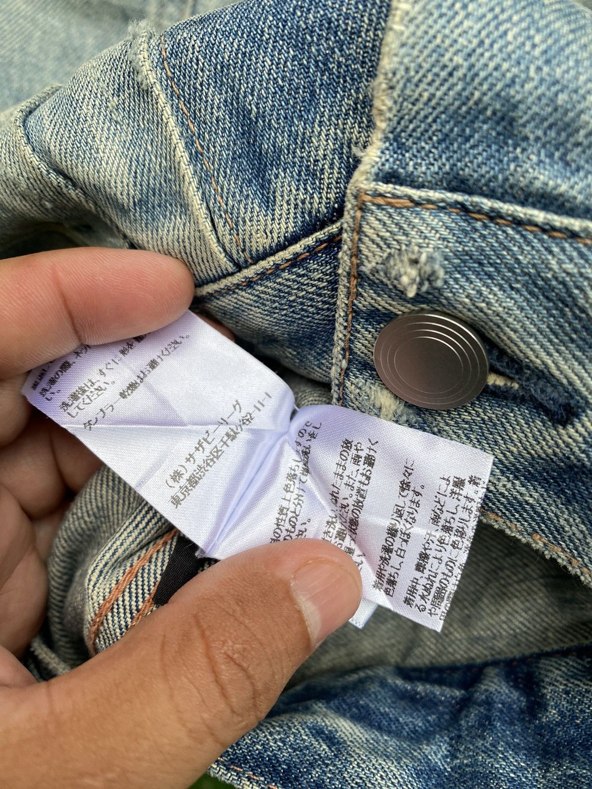 John Elliott Blue Thumper Denime Jacket Season ten