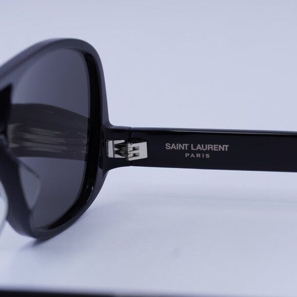 NEW SL652/F SOLACE 001 SAINT LAURENT SUNGLASSES BLACK AVIATOR UNISEX EYE… Saint Laurent SL 652 SOLACE Aviator Sunglasses | Fashion  main image 2