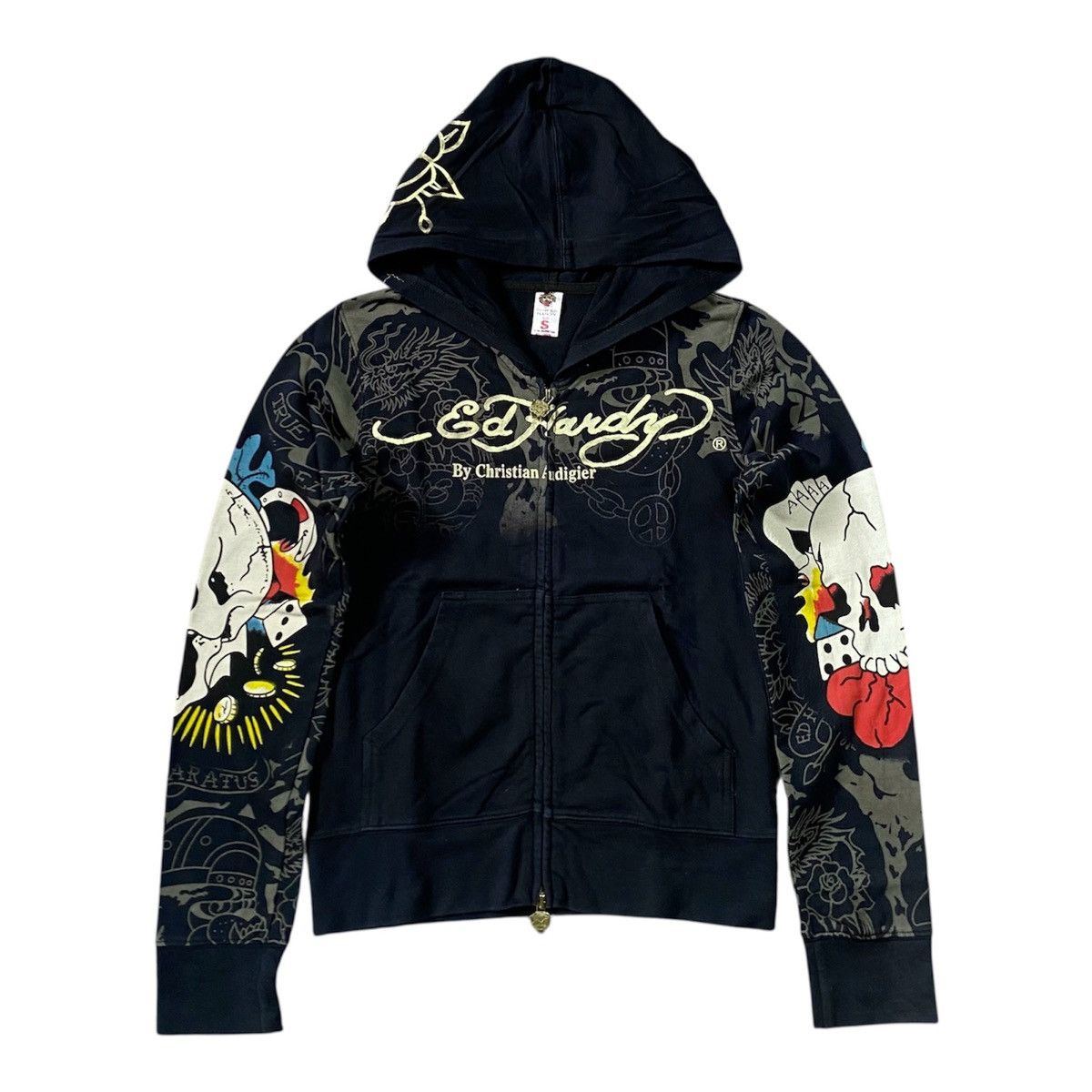 Ed Hardy Y2k Ed Hardy skull ifsixwasnine style zip hoodie Size US S / EU 44-46 / 1 - 2 Thumbnail