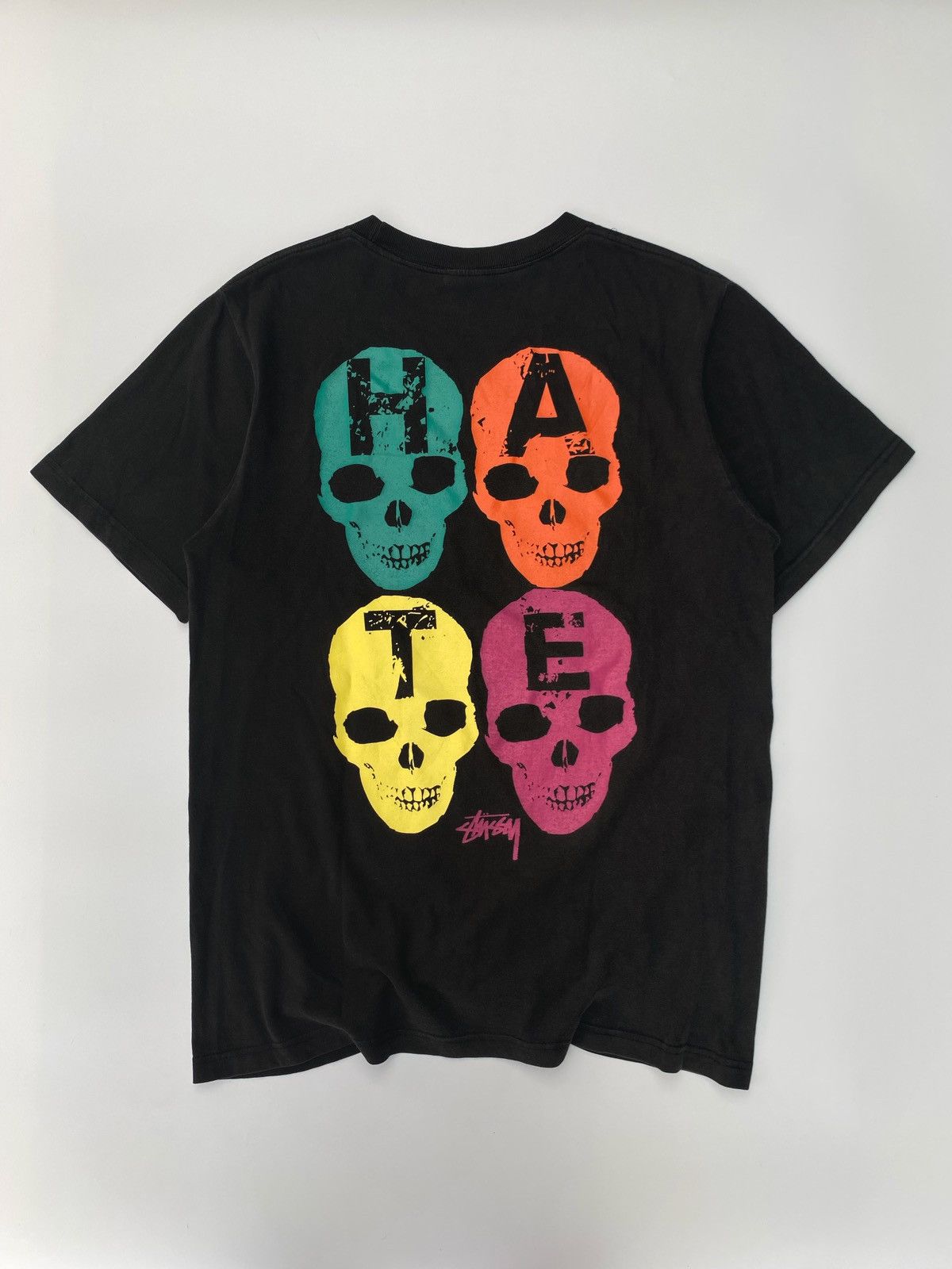 Stussy Vintage Love & Hate Stussy Skull Tee (1) Size US L / EU 52-54 / 3 - 4 Thumbnail