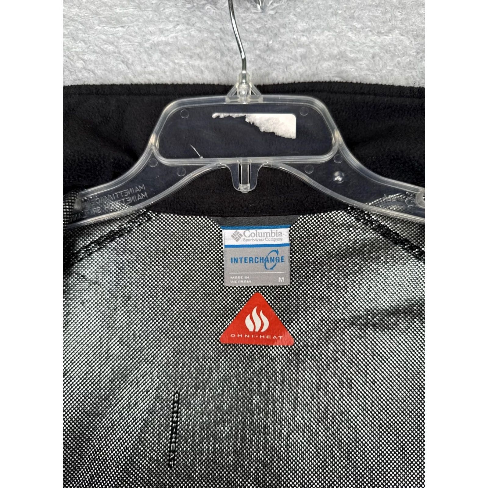 Vintage Columbia Jacket Womens M Black Omni-Heat Interchange Full Zip Fleece Jacket Size M / US 6-8 / IT 42-44 - 3 Thumbnail