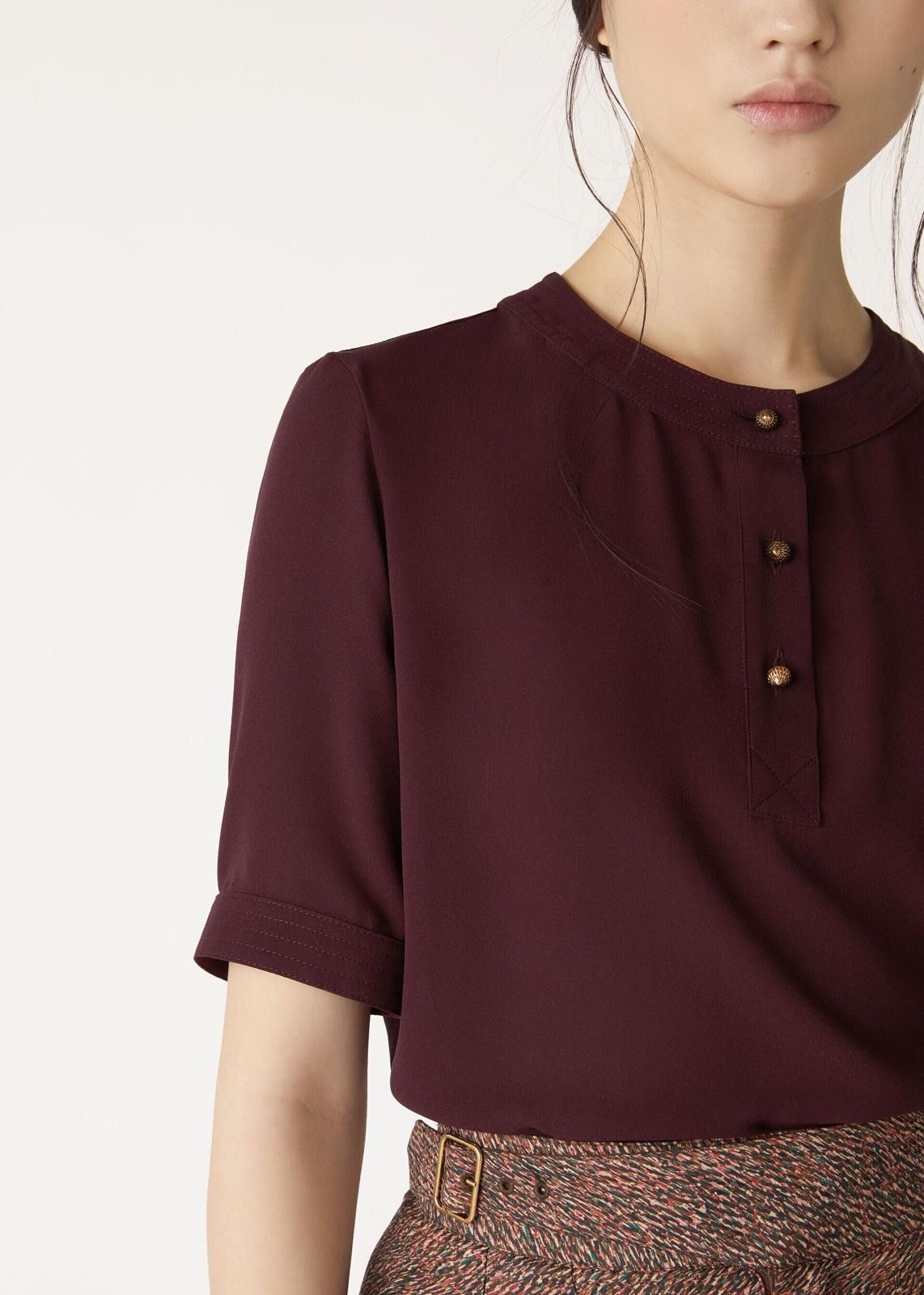 Loro Piana o1srvl11e0825 FAO4064 Short-sleeved Roundneck Blouse Brown Size S / US 4 / IT 40 - 5 Thumbnail