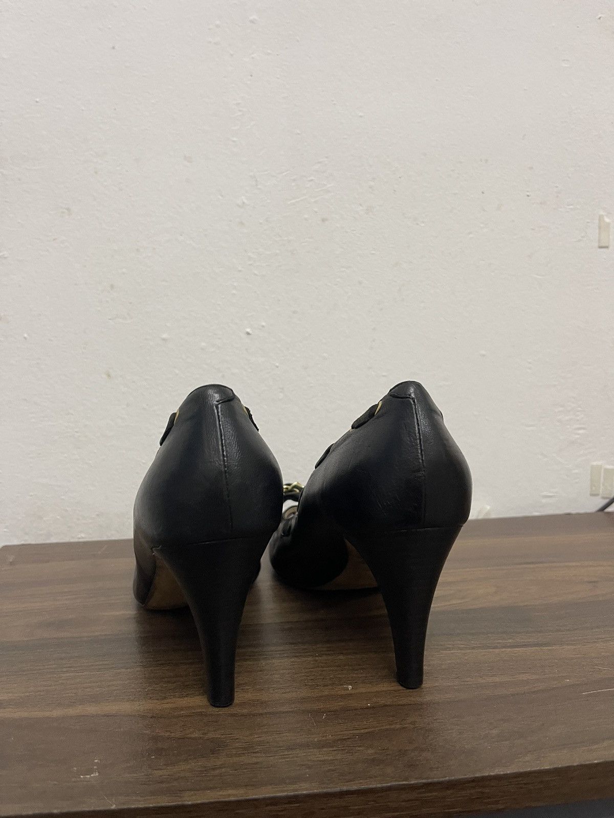 Chloe Black Leather Chloe Heels Size US 8.5 / IT 38.5 - 13 Thumbnail