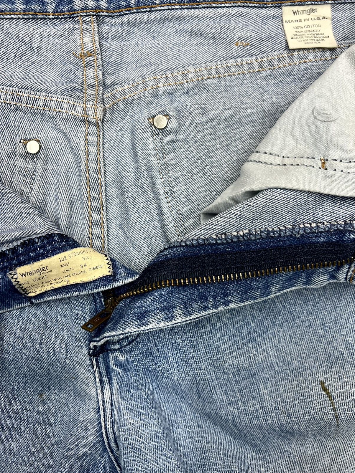 Vintage × Wrangler VINTAGE 40s WRANGLER 10MWZ BLUE BELL DENIM Size US 32 / EU 48 - 12 Thumbnail