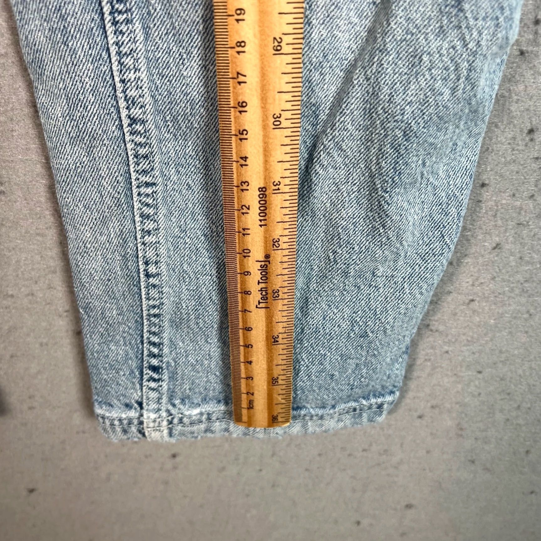 Vintage Pilcro Womens Size 27 High-Waist Tapered Leg Denim Carpenter Jeans Light Blue/Light Wash Size 27" / US 4 / IT 40 - 7 Thumbnail