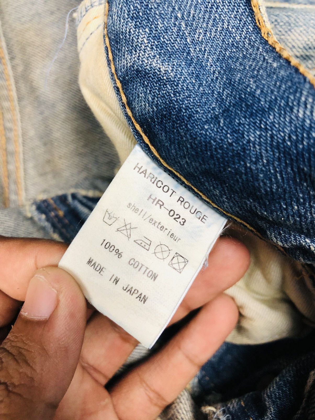 Japanese Brand Haricot Rouge Distressed Jeans (33) Size US 27 - 11 Thumbnail