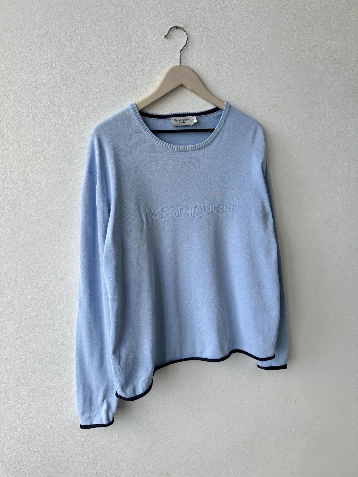 Other Yves Saint Laurent Big embroidered Logo Sweater size L Size US L / EU 52-54 / 3 - 2 Thumbnail