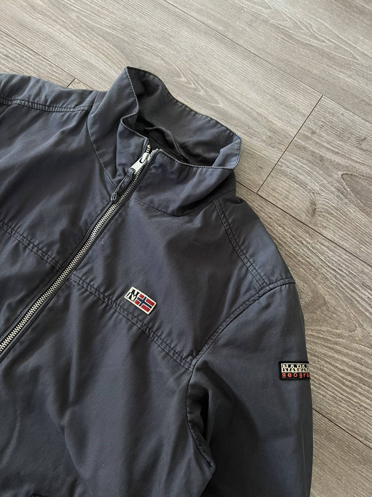 Napapijri × Vintage ‼️Vintage Napapijri Heavy Hard Cotton Streetwear Jacket‼️ Size US XL / EU 56 / 4 - 11 Thumbnail