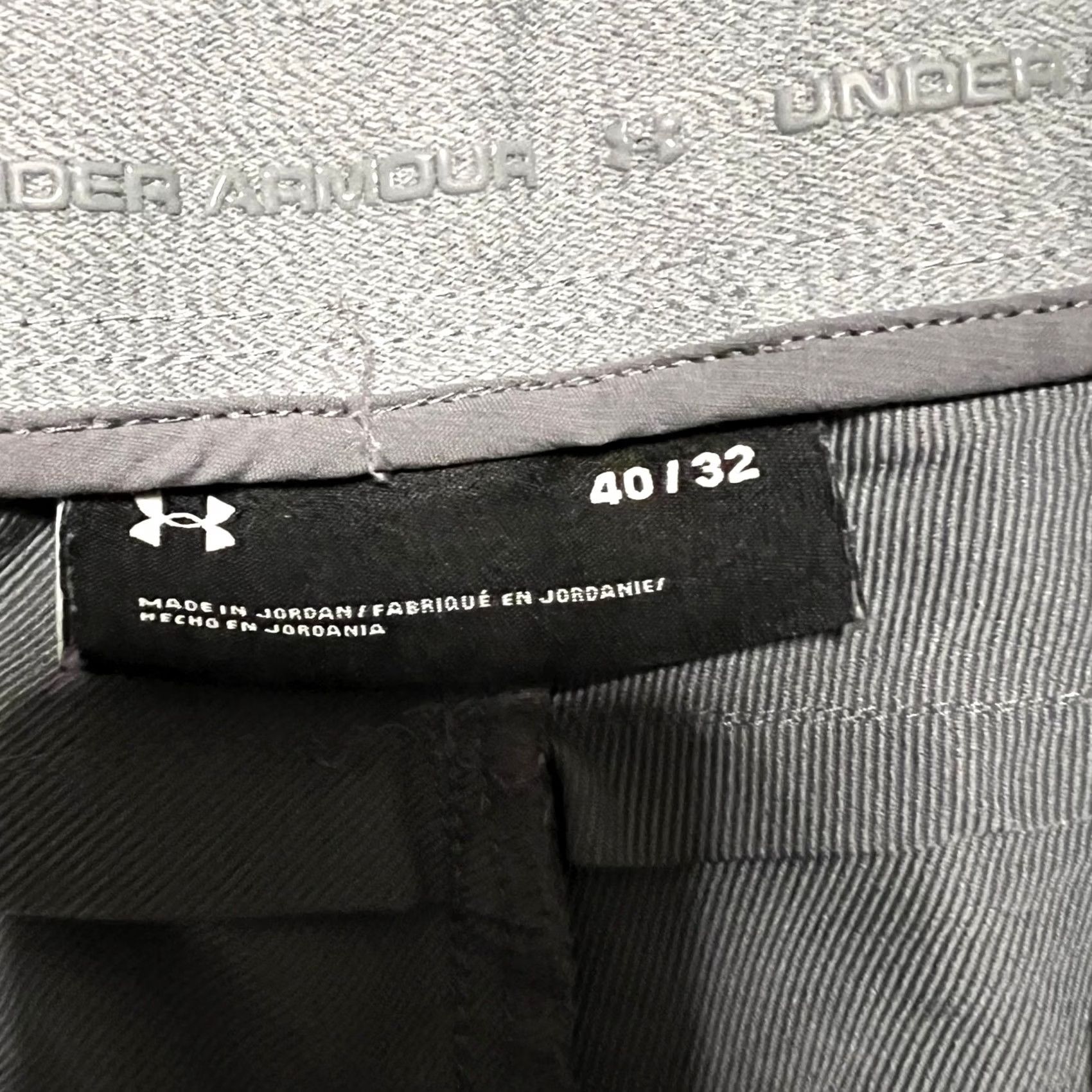 Under Armour Under Armour Pants Mens 40 X32 Gray Golf Performance Straight Leg Size US 40 / EU 56 - 5 Thumbnail