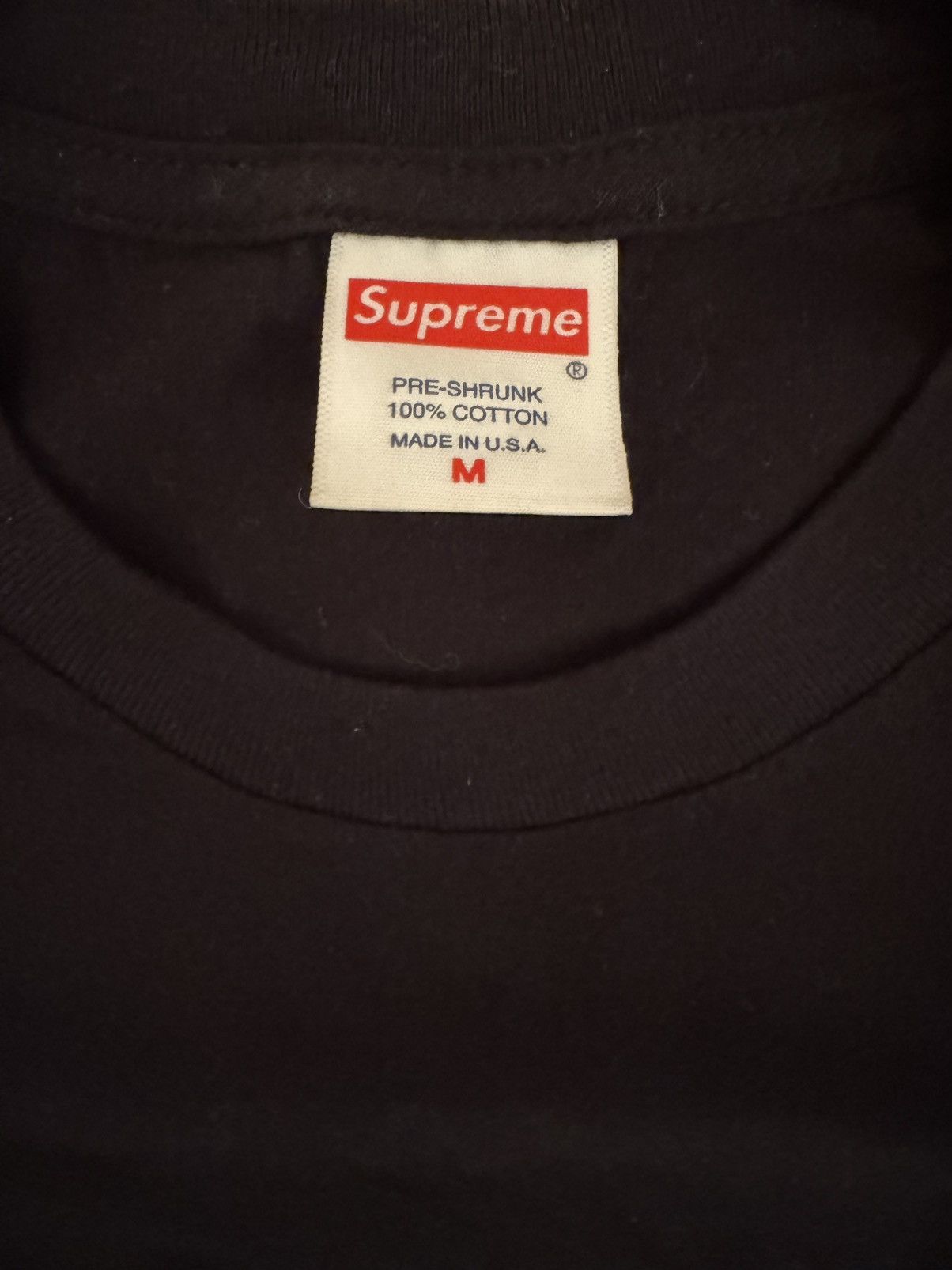 Supreme Supreme Spaghetti Tee Black Size US M / EU 48-50 / 2 - 3 Thumbnail