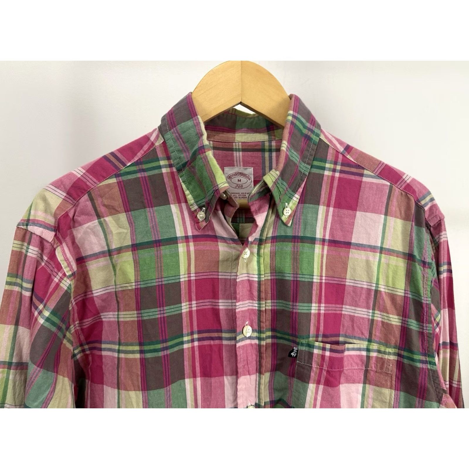 Brooks Brothers VTG Brooks Brothers 346 Madre Plaid Button Down Long Sleeve Shirt M Multicolor Check Men Button-Up Shirt Size US M / EU 48-50 / 2 - 5 Thumbnail
