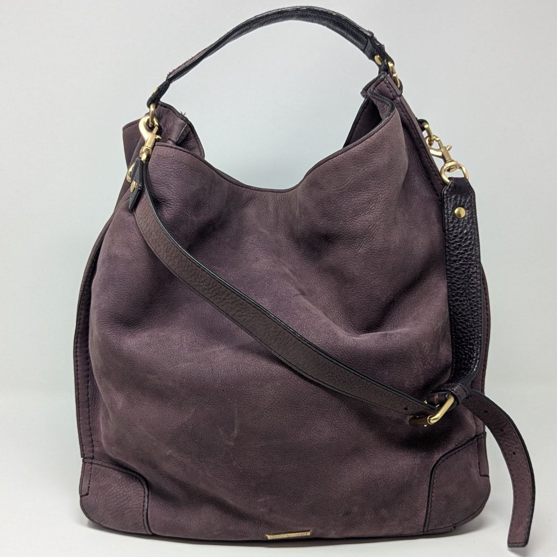 Rebecca Minkoff Rebecca Minkoff Suede Leather Shoulder Bucket Bag Purple Size ONE SIZE - 17 Thumbnail