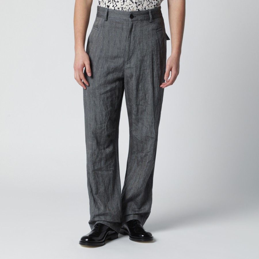 Dries Van Noten o1d2blof0226 Trousers in Black Size US 34 / EU 50 - 1 Thumbnail