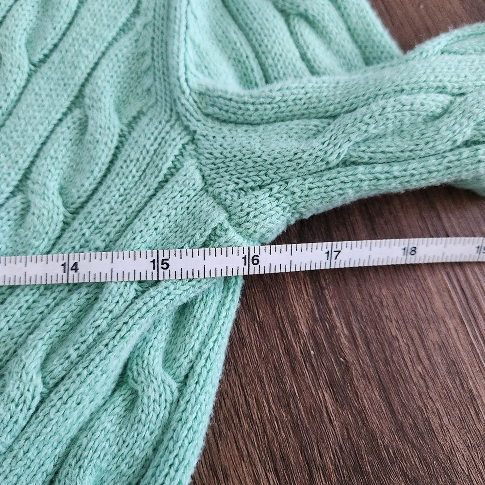 Sies Marjan Sies Marjan Cable Knit Twist Sweater Mint Green S Cozycore Size S / US 4 / IT 40 - 6 Thumbnail