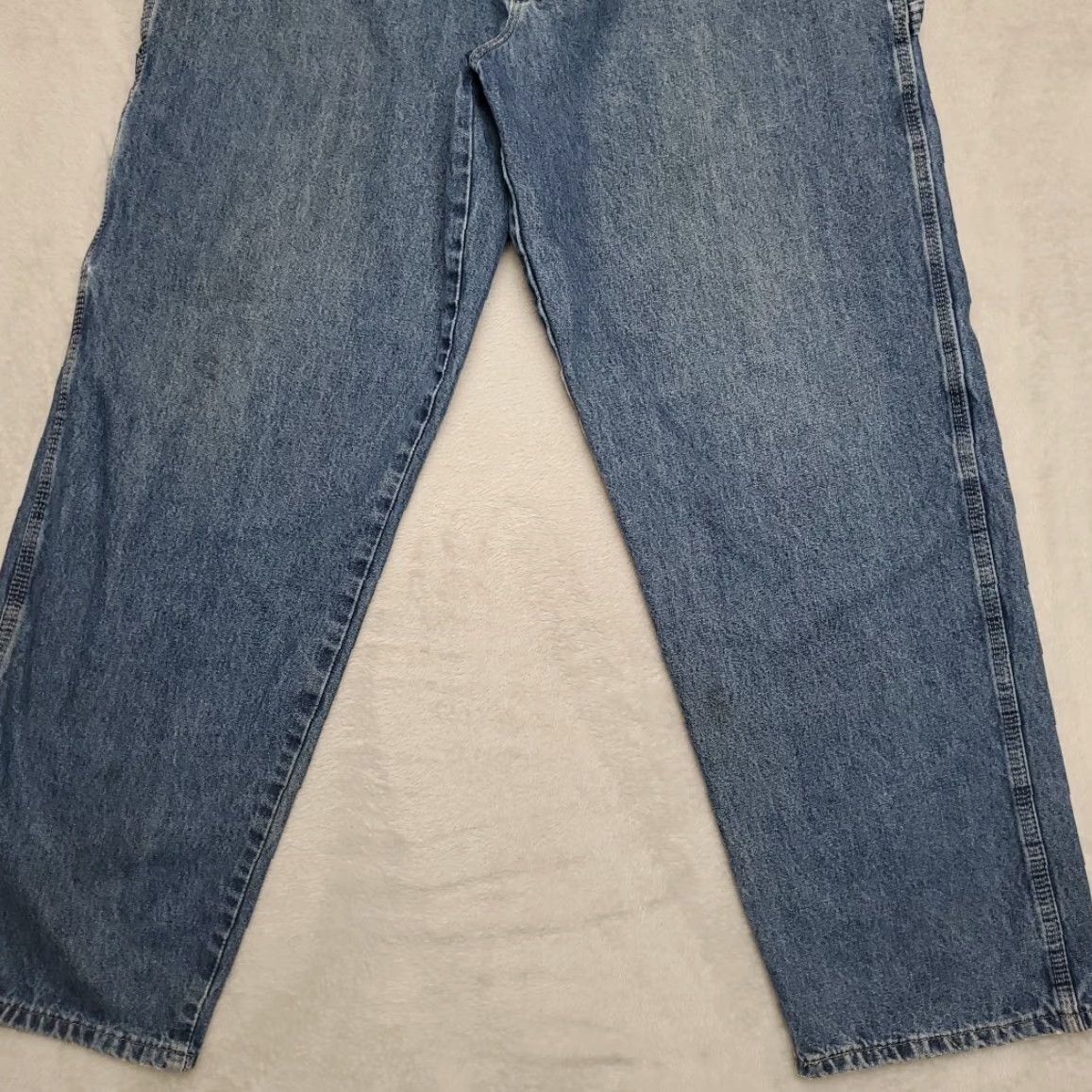 Wrangler VINTAGE Wrangler Jeans Mens 36x30 Blue Denim Carpenter Cargo Relaxed Baggy Retro Pants Size US 36 / EU 52 - 2 Thumbnail