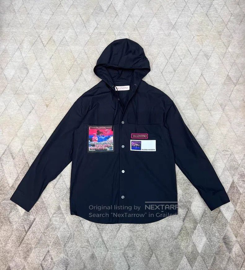 Valentino Hooded shirt jacket