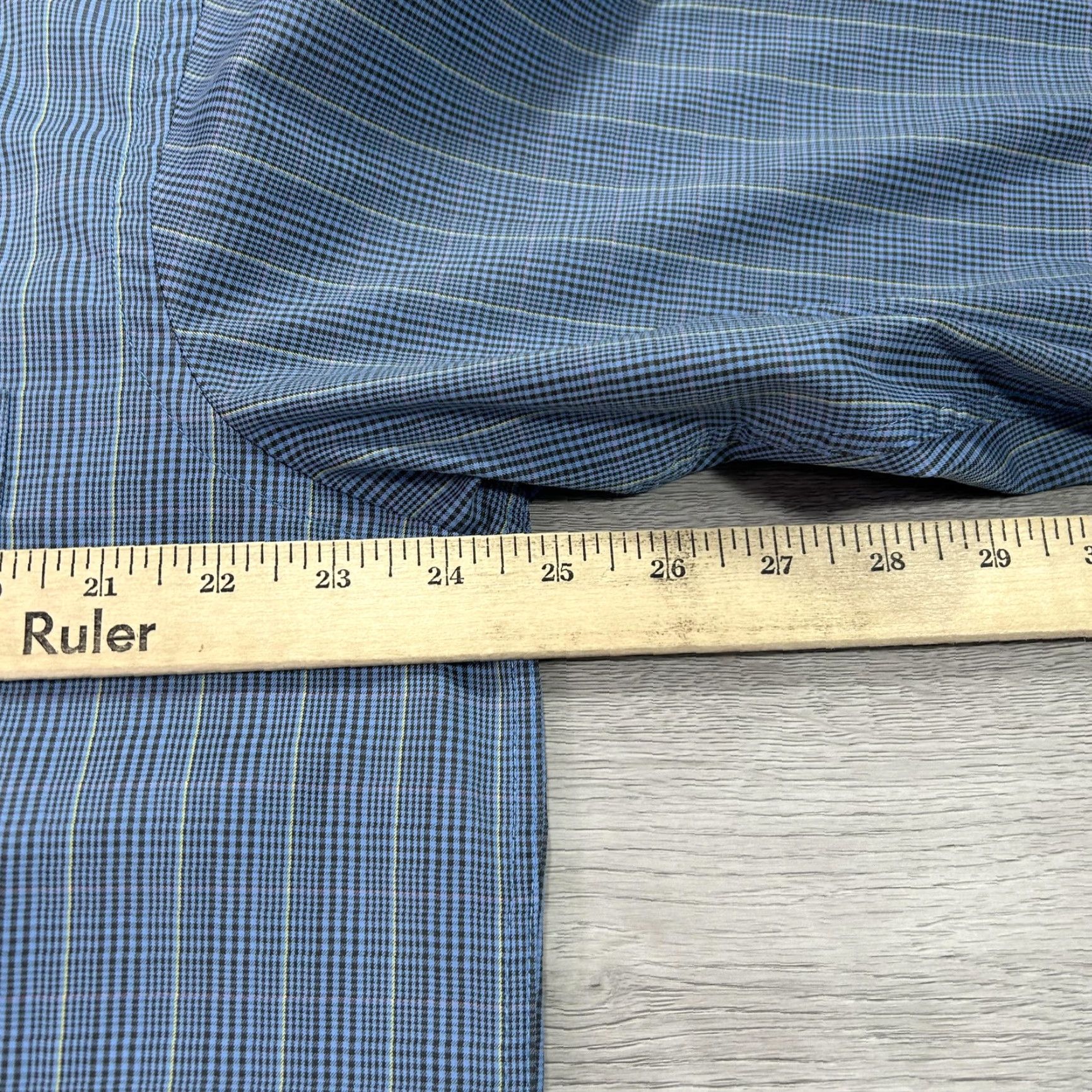 Vintage Turtleson Shirt Mens Large Blue Check Button-Down Long Sleeve Size US L / EU 52-54 / 3 - 7 Thumbnail