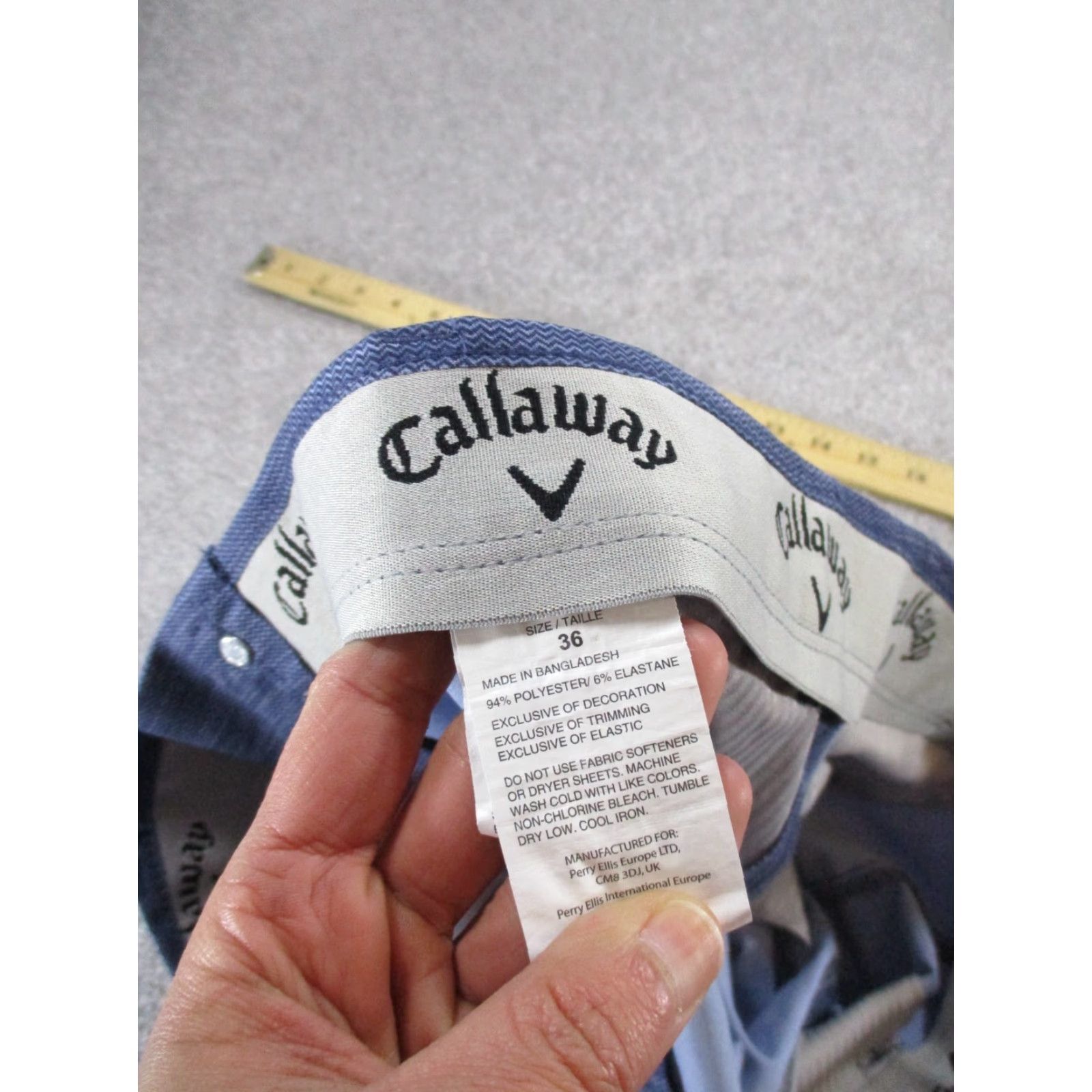 Callaway VINTAGE Callaway Shorts Mens 36 Blue Lightweight Polyester Golf Size US 36 / EU 52 - 7 Thumbnail