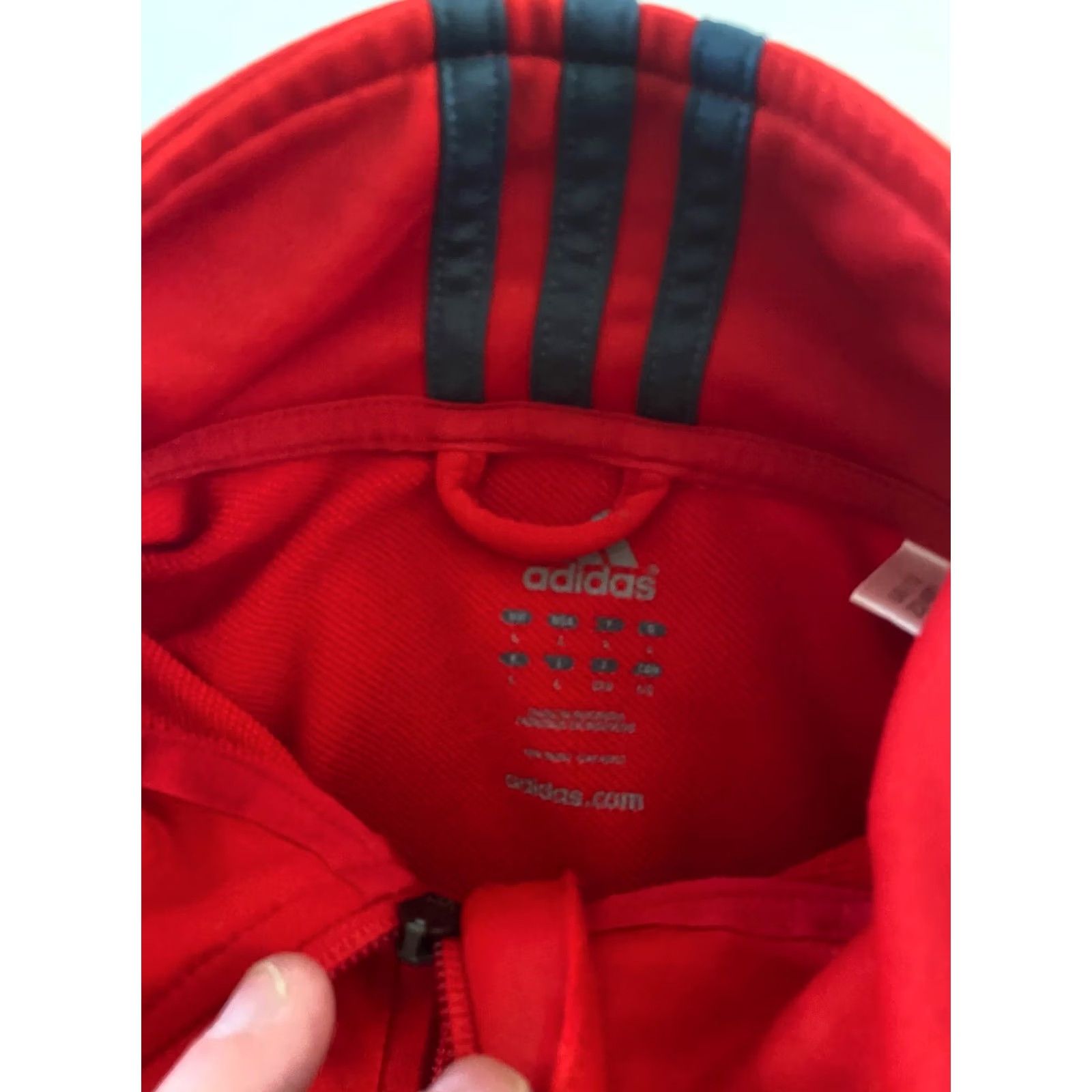 Adidas Adidas Sweater Large L Red Gray Trim Zippered Multicolor Men Size US L / EU 52-54 / 3 - 5 Thumbnail