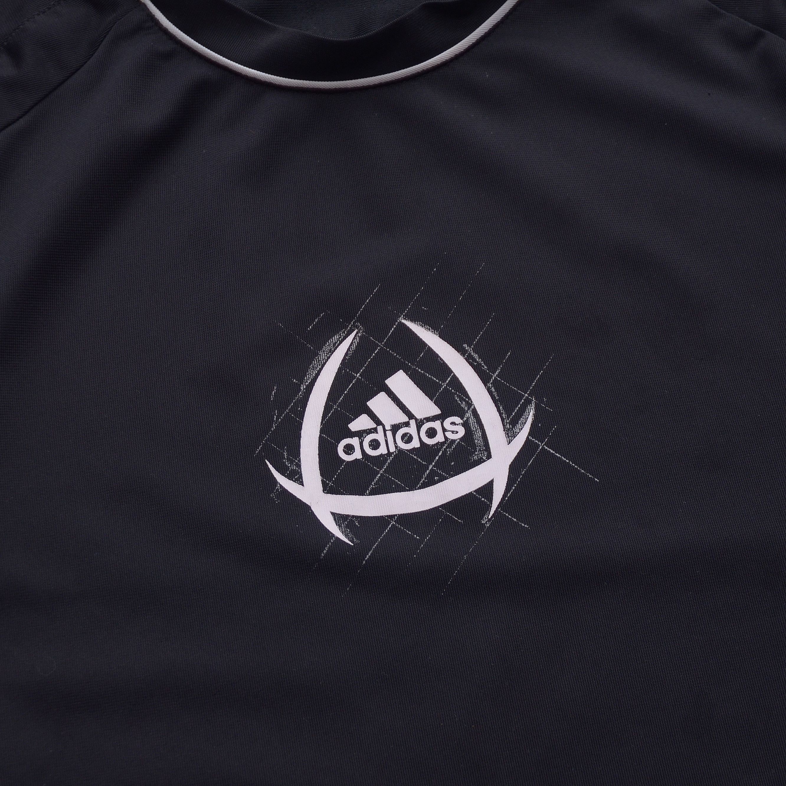 Adidas × Vintage Vintage Adidas Climacool Mens Black T-Shirt Central Logo s S Size US S / EU 44-46 / 1 - 5 Thumbnail