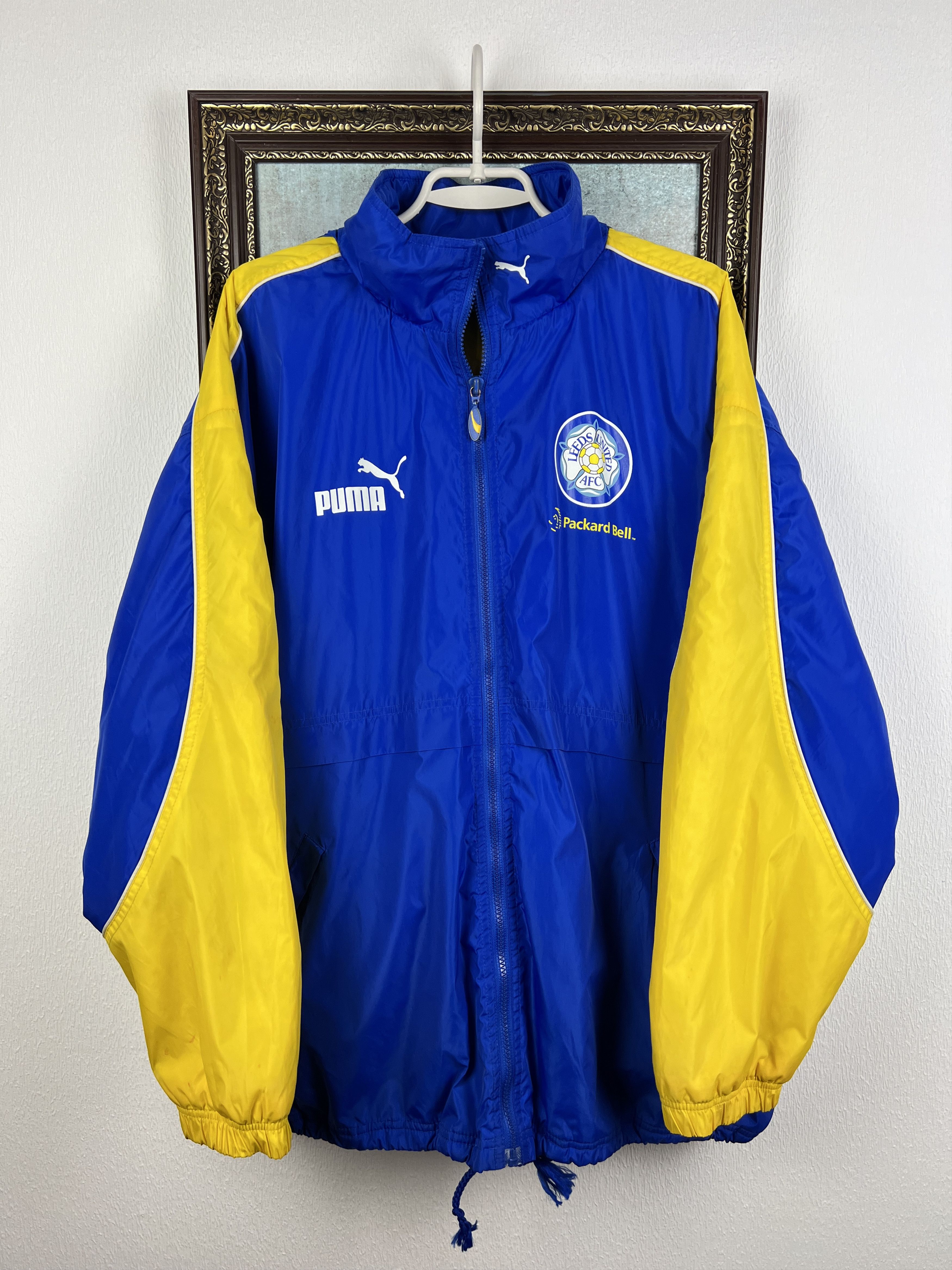 Puma Vintage 90's Puma Leeds United Football Padded Jacket Soccer Size US XL / EU 56 / 4 - 1 Thumbnail