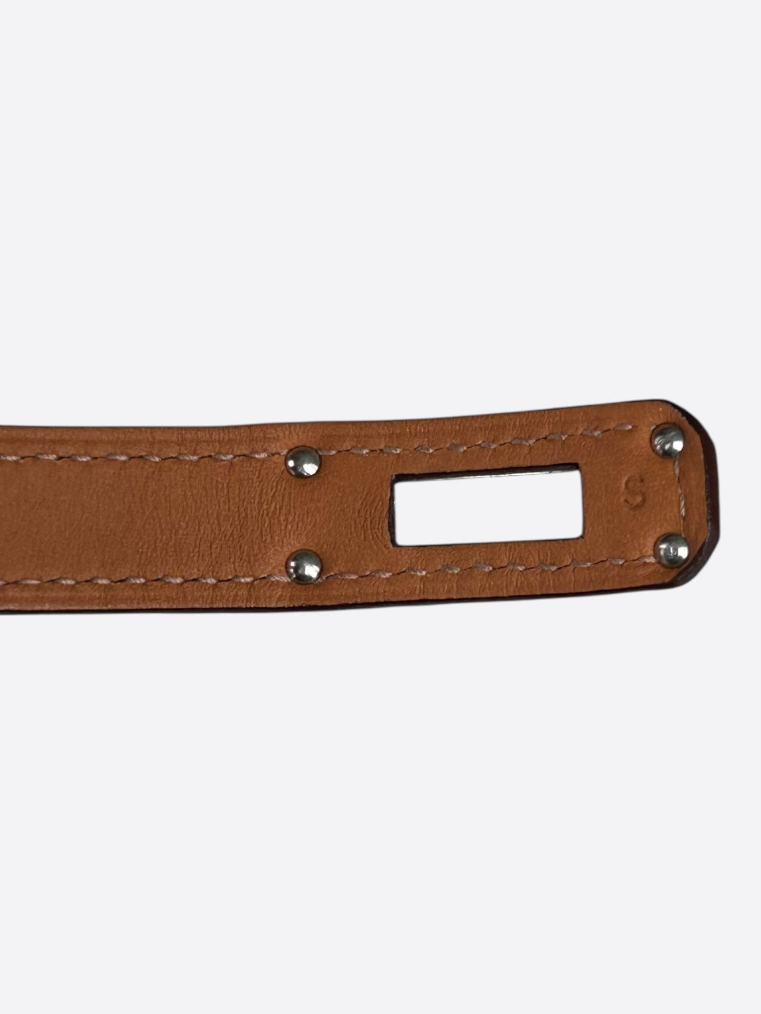 Hermes Purple Croc & Palladium Hardware Kelly Double Tour Bracelet Size ONE SIZE - 3 Thumbnail